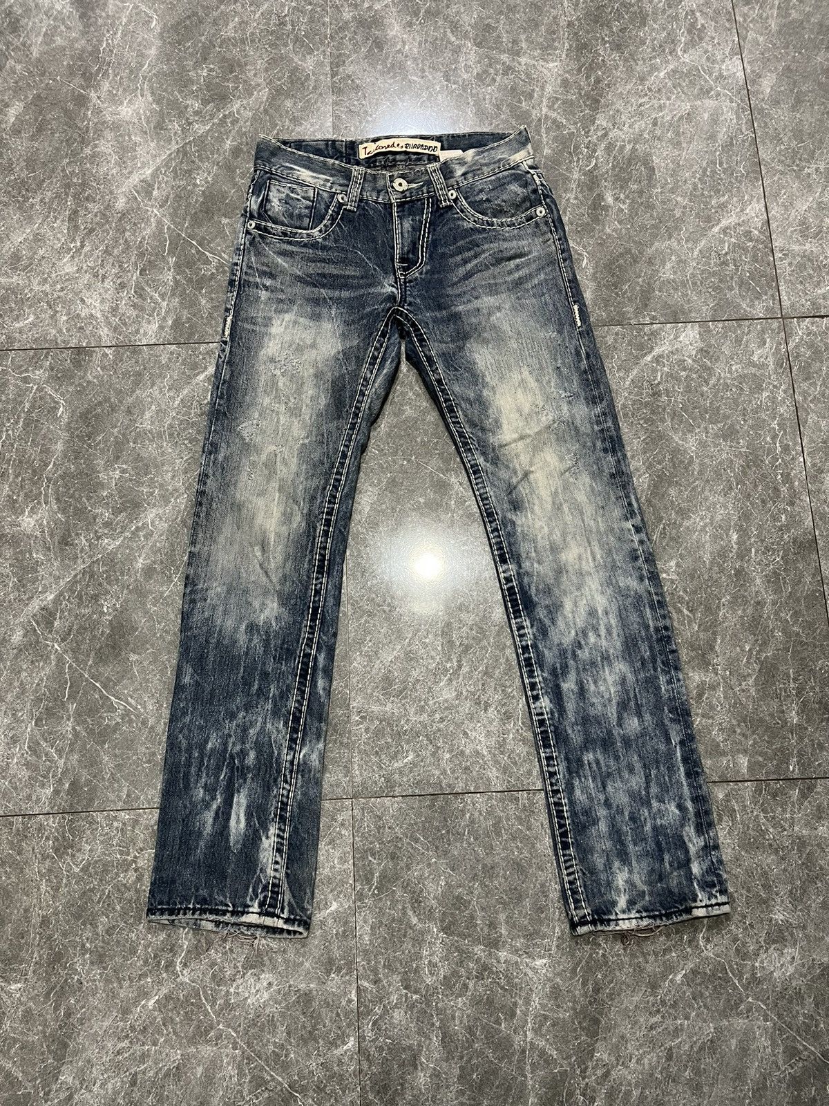 If Six Was Nine × Japanese Brand Buckaroo Distress Jeans Size US 31 - 1 Thumbnail