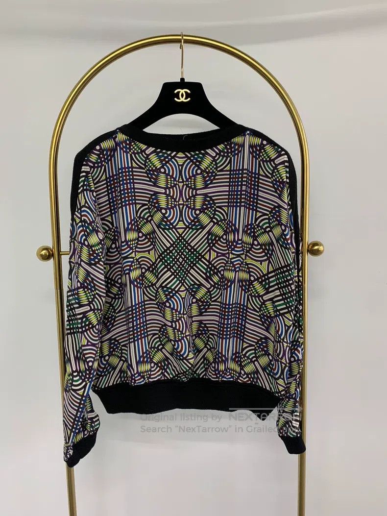 Hermes Hermes White silk printed top Size XS / US 0-2 / IT 36-38 - 1 Thumbnail