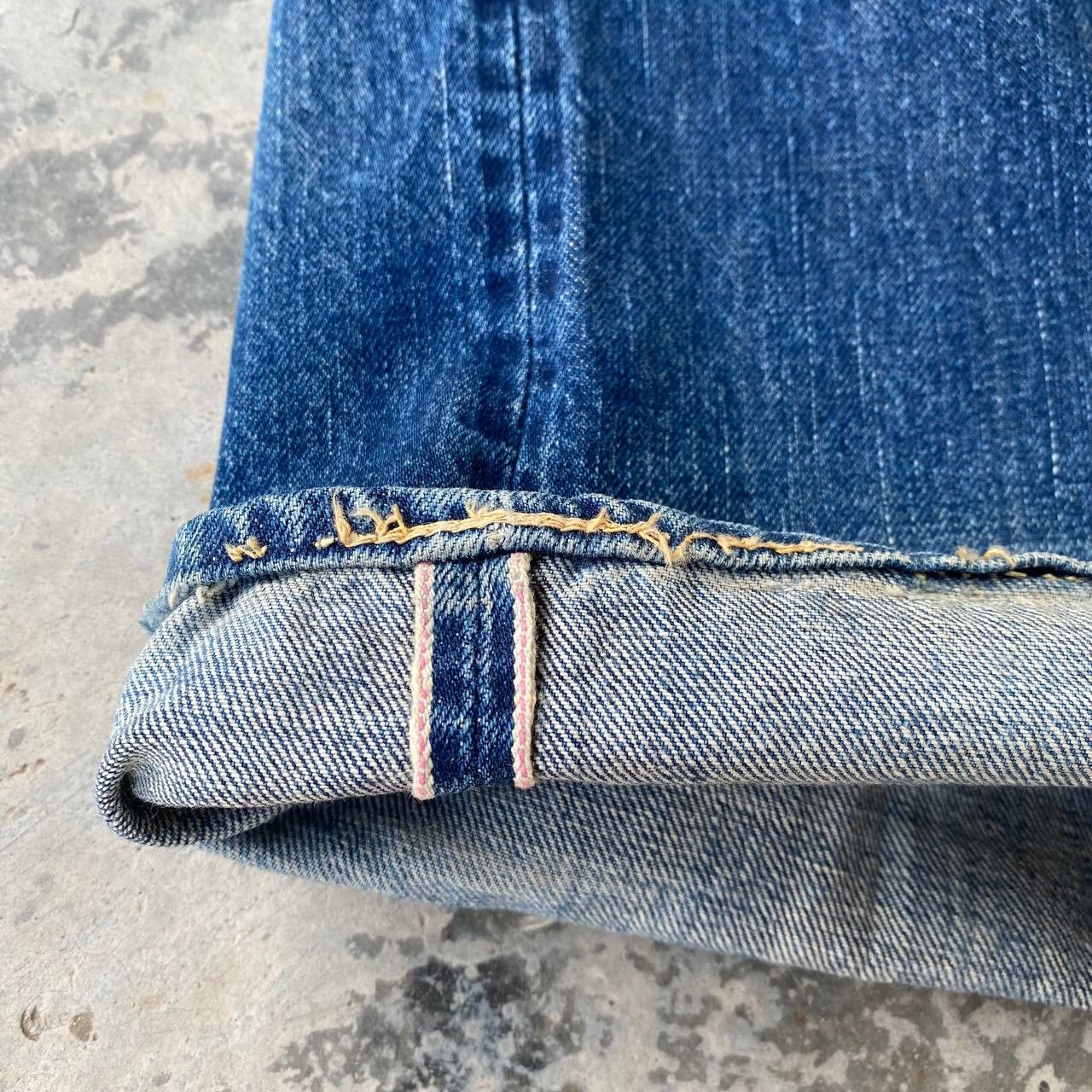 Sugar Cane Vintage Sugar Cane Lot 902 Selvedge Grunge Frayed StarPrint Size US 31 - 7 Thumbnail