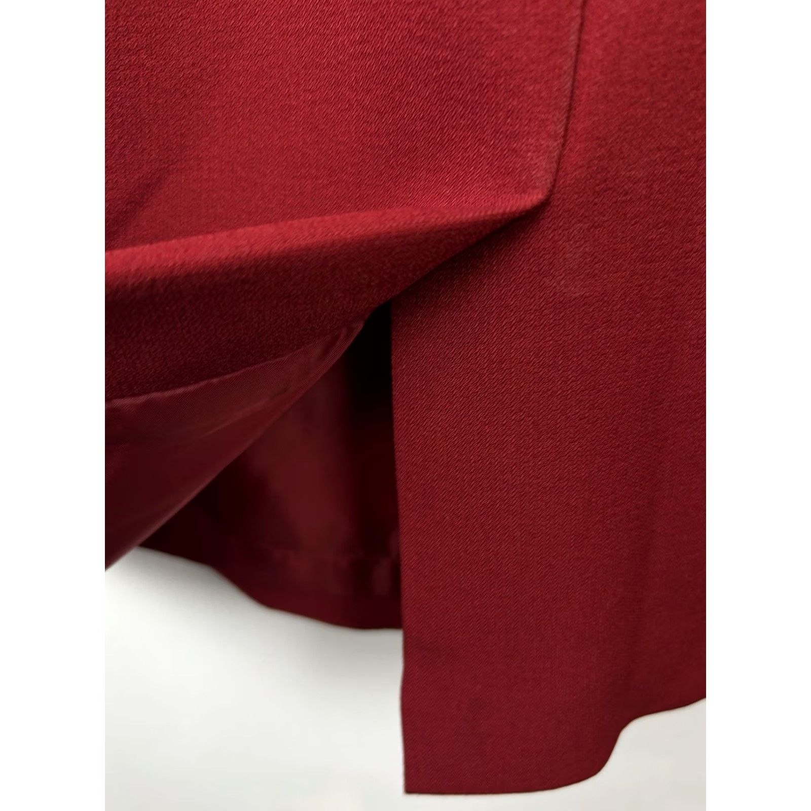 Vintage Le Suit Red 8 Petite Suit Jacket Dress Set Career Size M / US 6-8 / IT 42-44 - 6 Thumbnail
