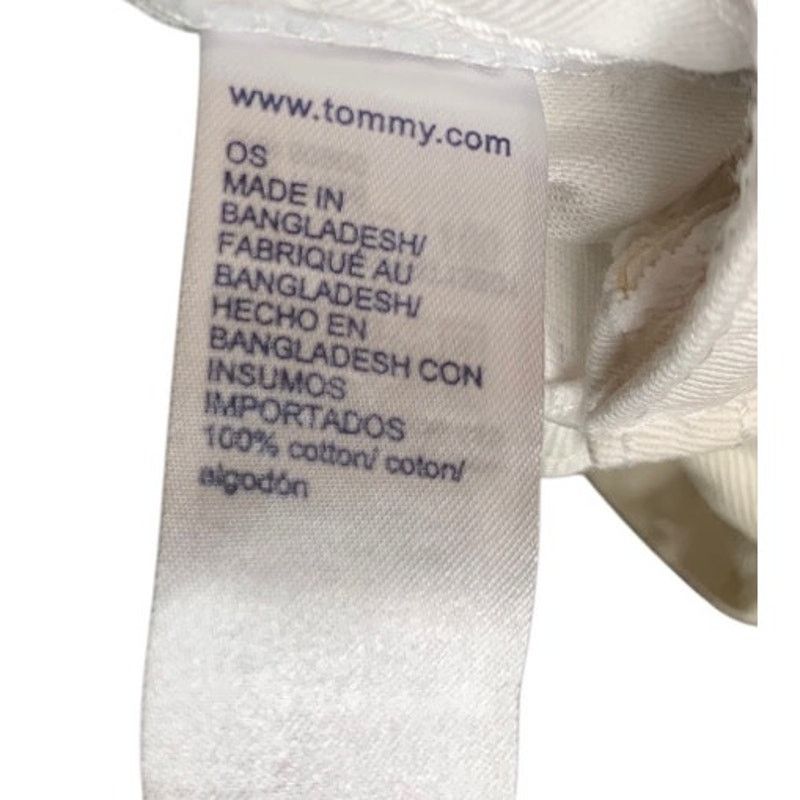 Tommy Hilfiger Tommy Hilfiger Classic Cotton Cap White Strap Back Adj Logo Size ONE SIZE - 5 Thumbnail