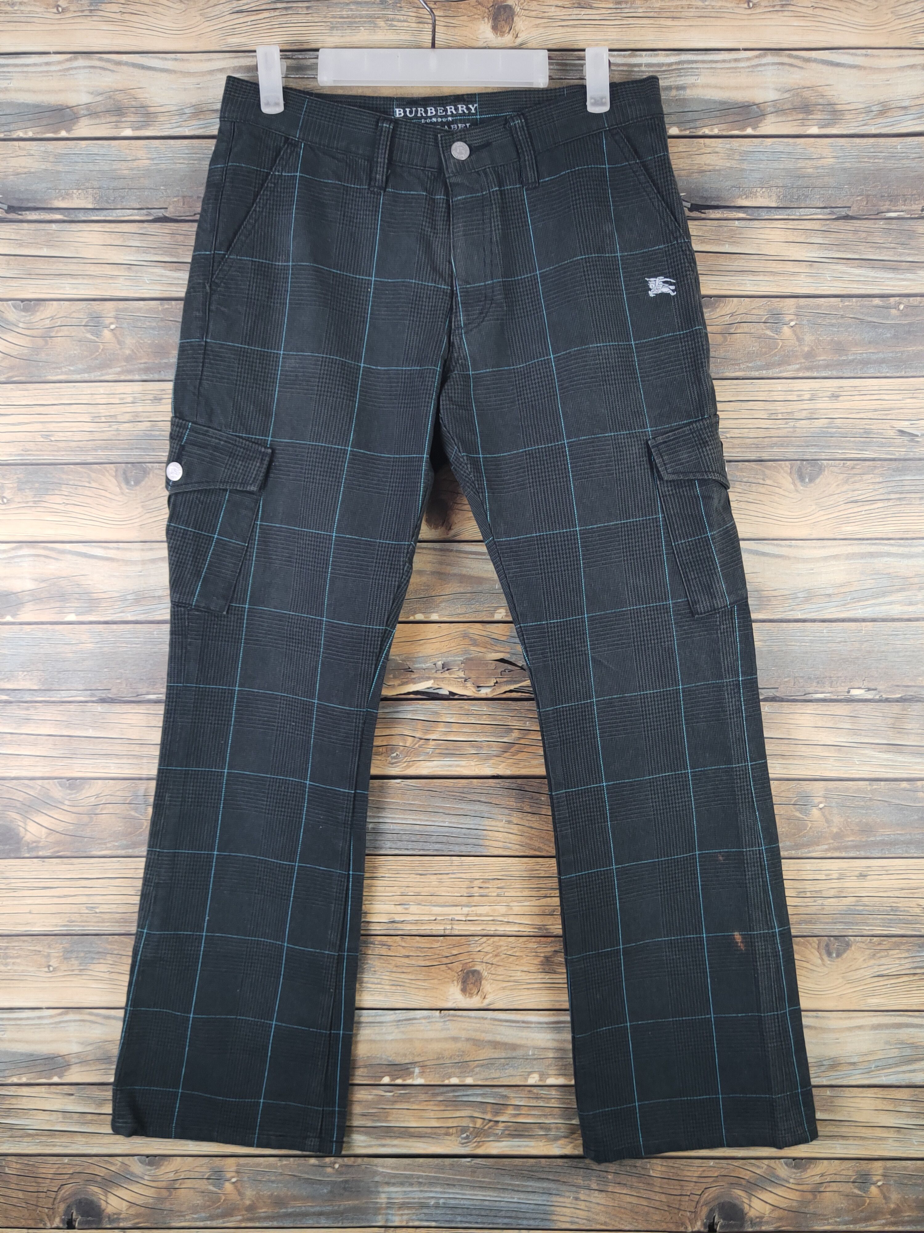 Burberry DL Burberry Black Multipocket Tactical Cargo Pants #1462 Size 31" - 1 Thumbnail