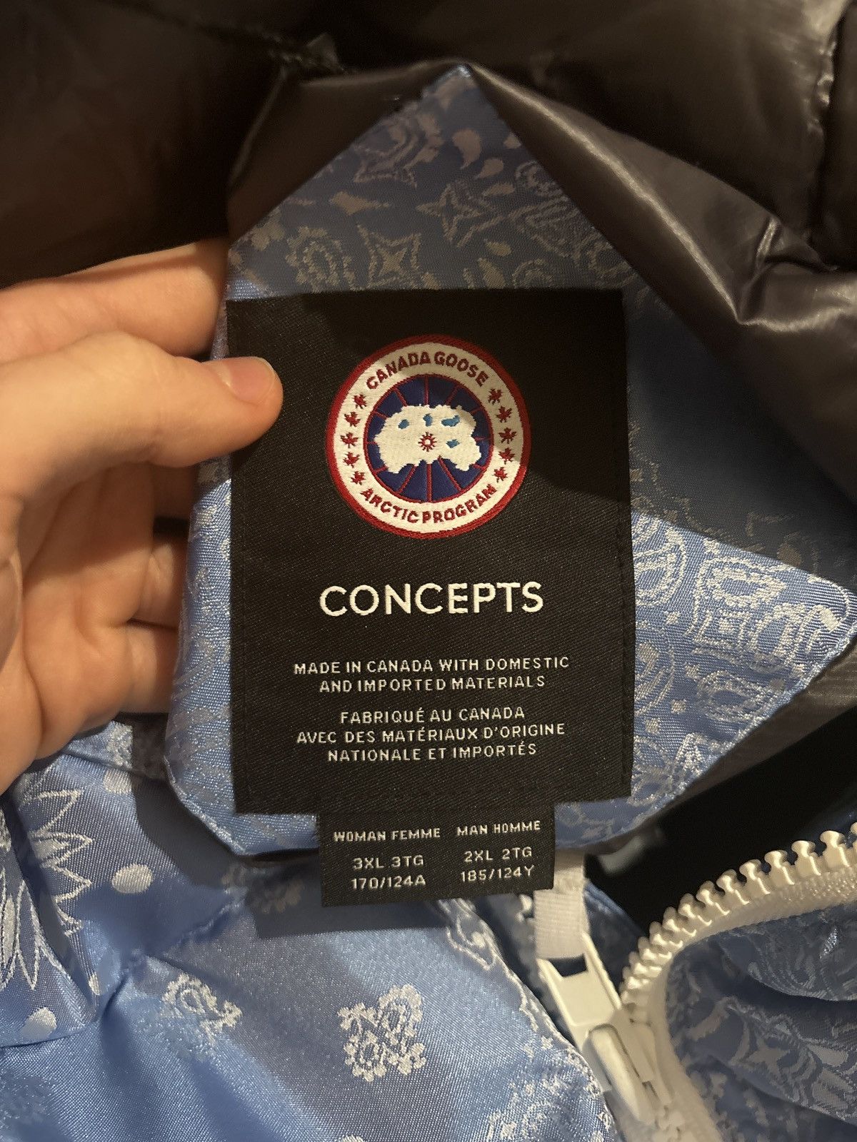 Canada Goose Canada Goose x Concepts ‘Blue Bandana’ Crofton Puffer Parka Size US XXL / EU 58 / 5 - 11 Thumbnail