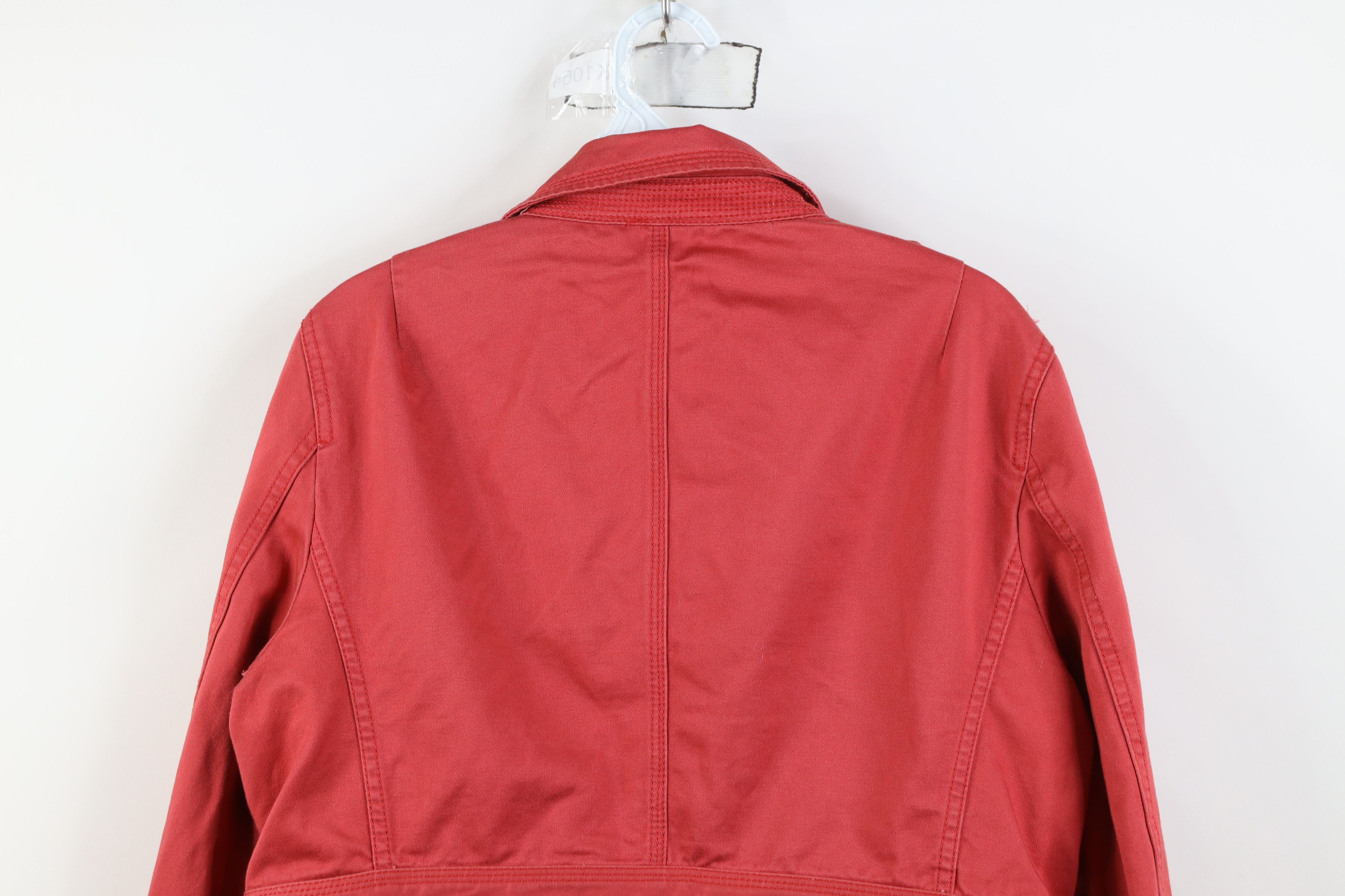 J.Crew Vintage J Crew Military Style Button Jacket Pink Cotton Size M / US 6-8 / IT 42-44 - 15 Thumbnail