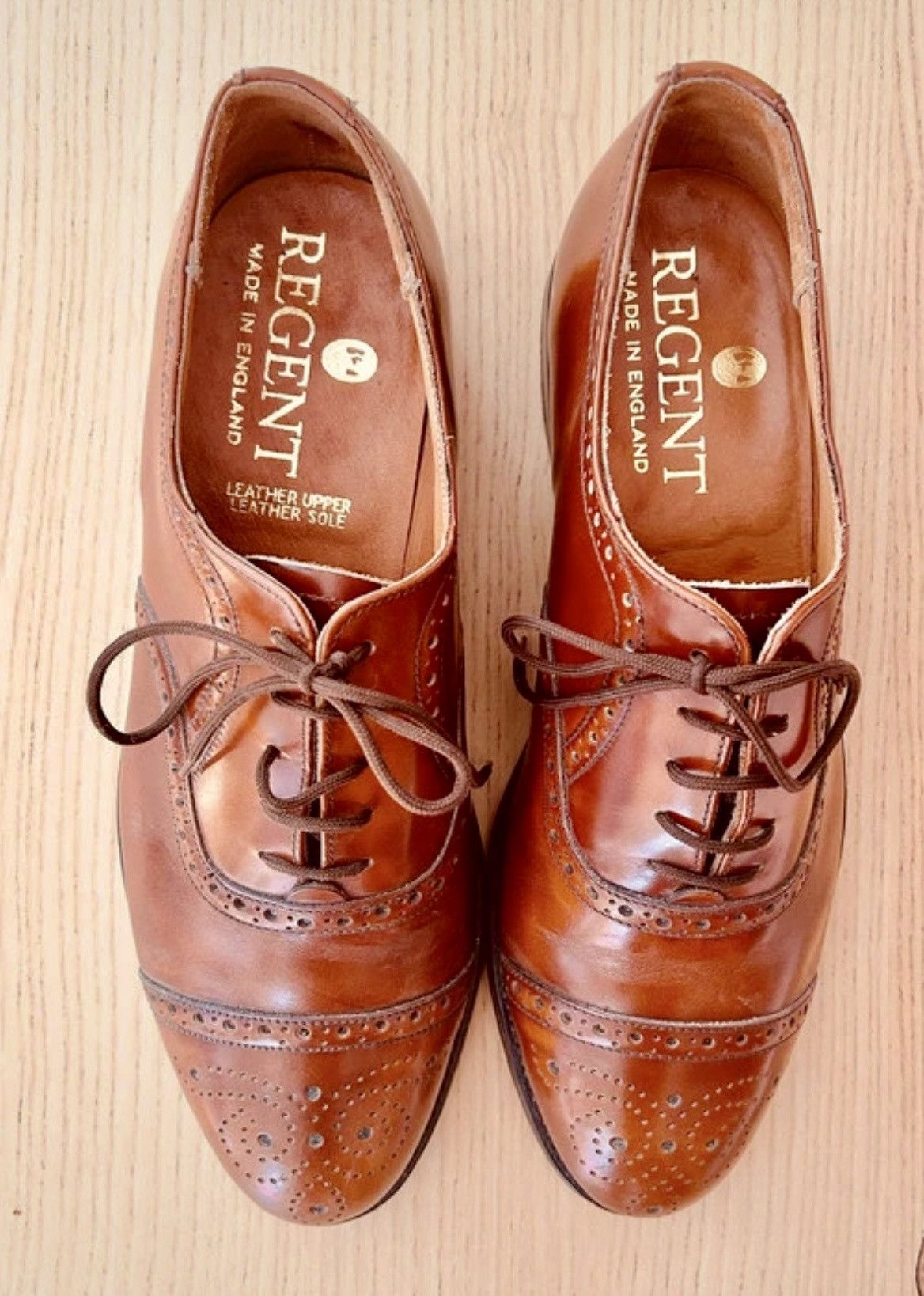 Other Regent Made in England Leather Brogue Shoes EU42.5 Size US 9 / EU 42 - 1 Thumbnail
