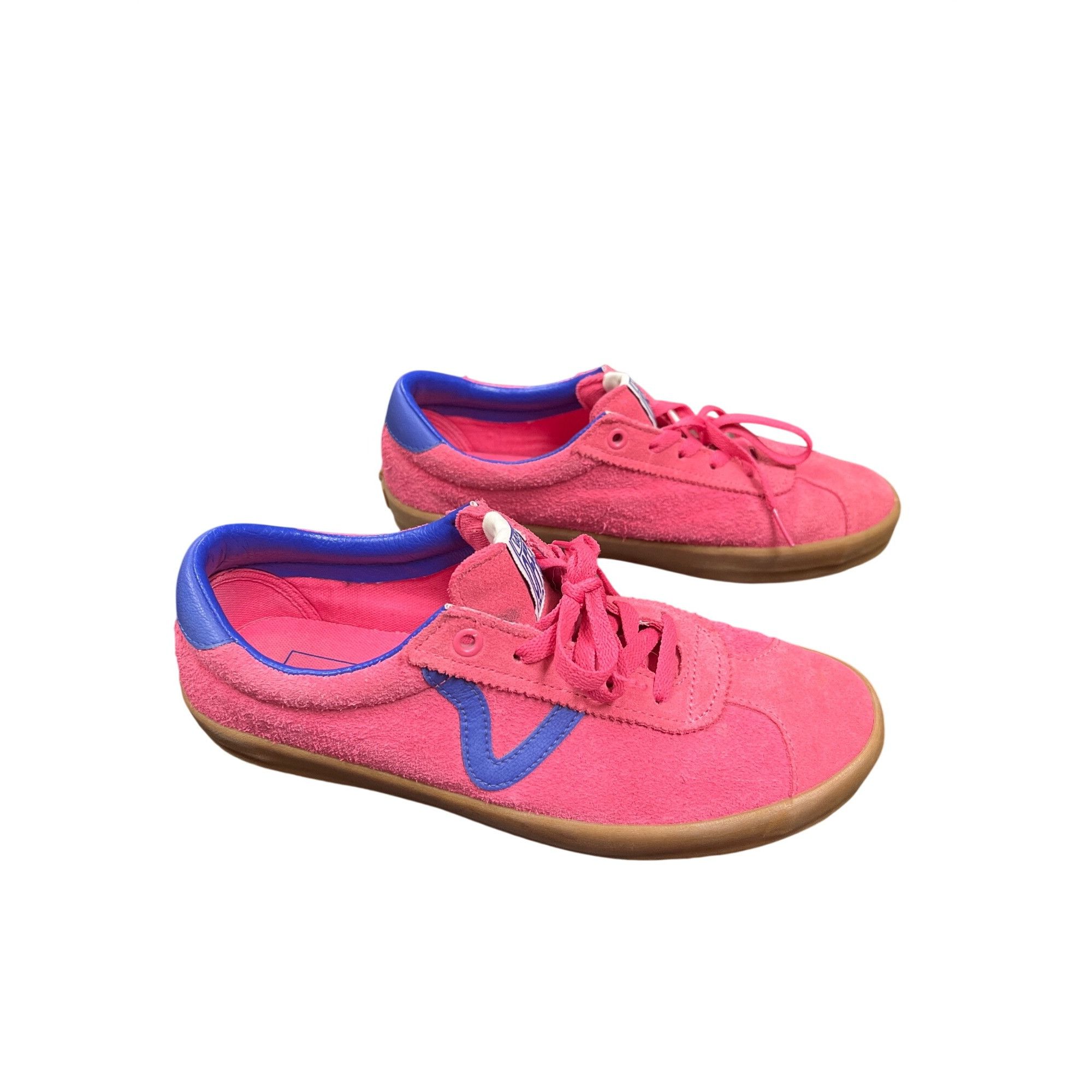 Vans Vans Off The Walls wms pink blue suede low top sneakers shoe Size US 9.5 / IT 39.5 - 3 Thumbnail