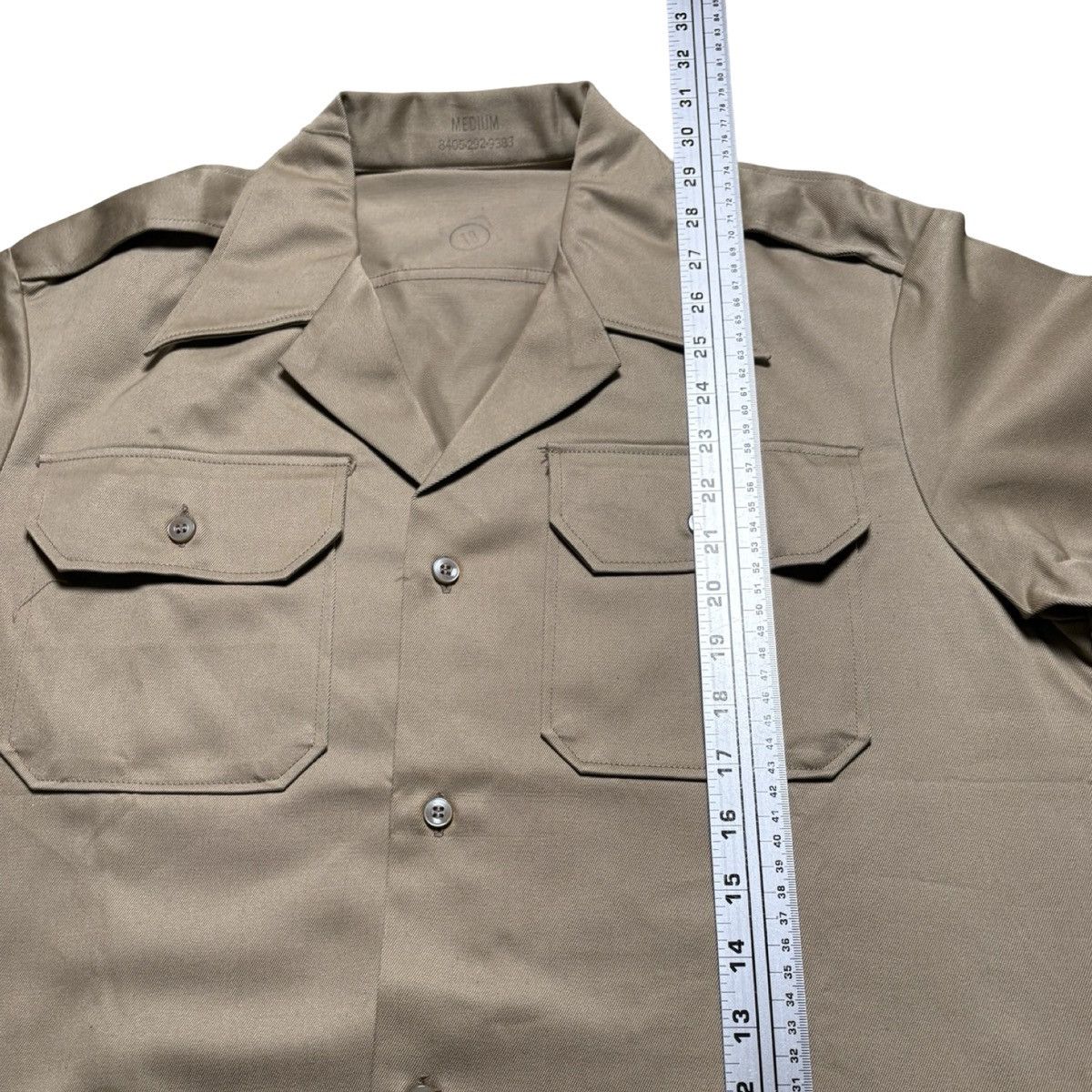 Other US Military Shirt Mens M Khaki Short Sleeve 70s Vintage 02 Size US M / EU 48-50 / 2 - 4 Thumbnail