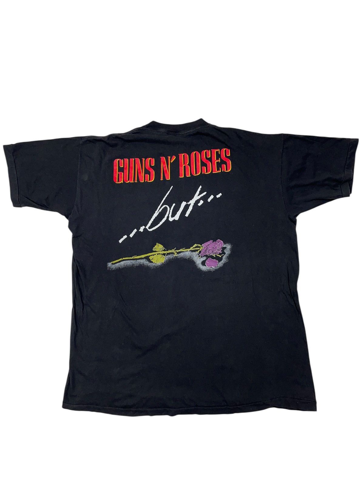 Guns N' Roses Vintage 1989 Guns N Roses Used to Love Her Band T-shirt Size US XL / EU 56 / 4 - 2 Thumbnail