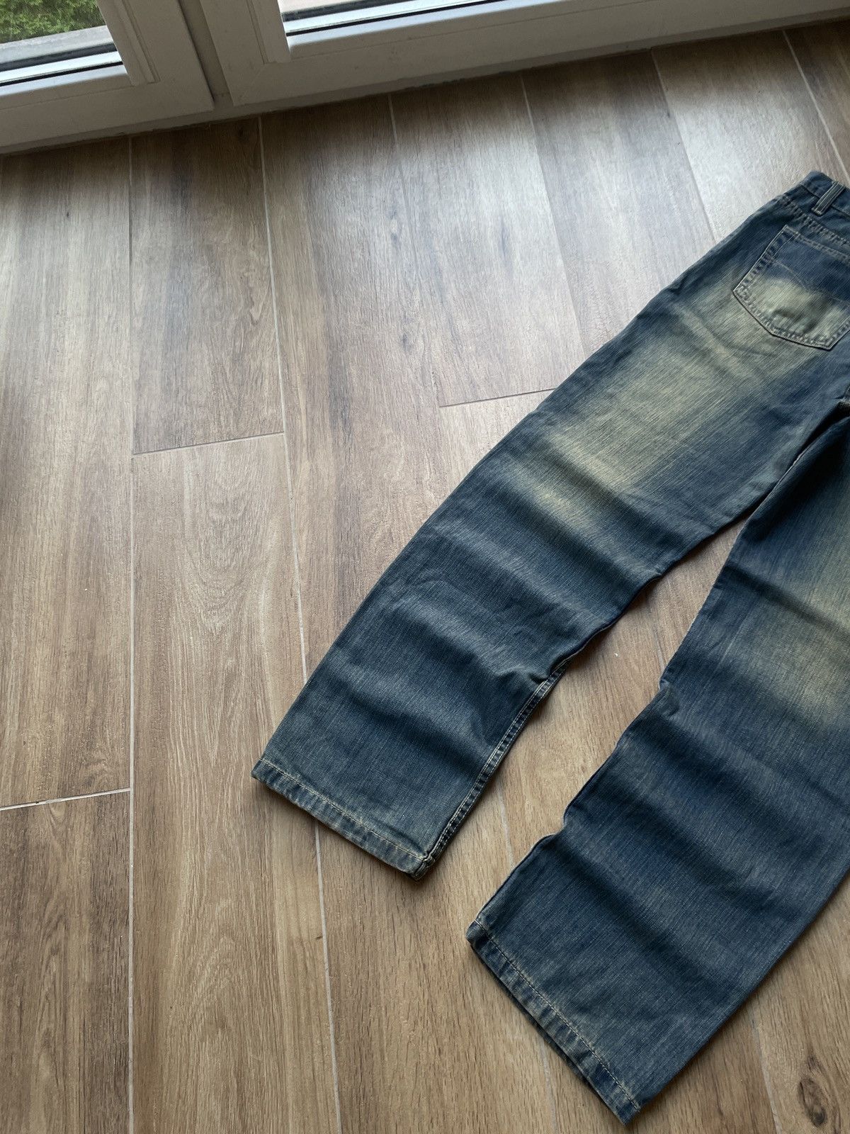 Vintage Vintage Baggy Jeans Mud Washed Flared Faded Wide Japanese Size US 32 / EU 48 - 7 Thumbnail