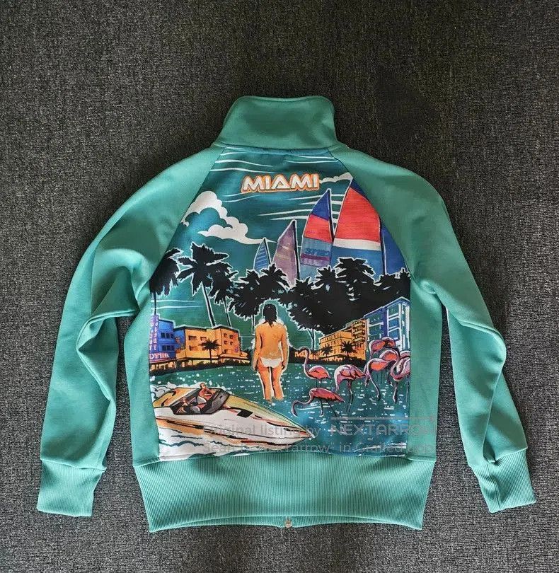 Adidas Adidas Miami Track Jacket. Size US XL / EU 56 / 4 - 4 Thumbnail