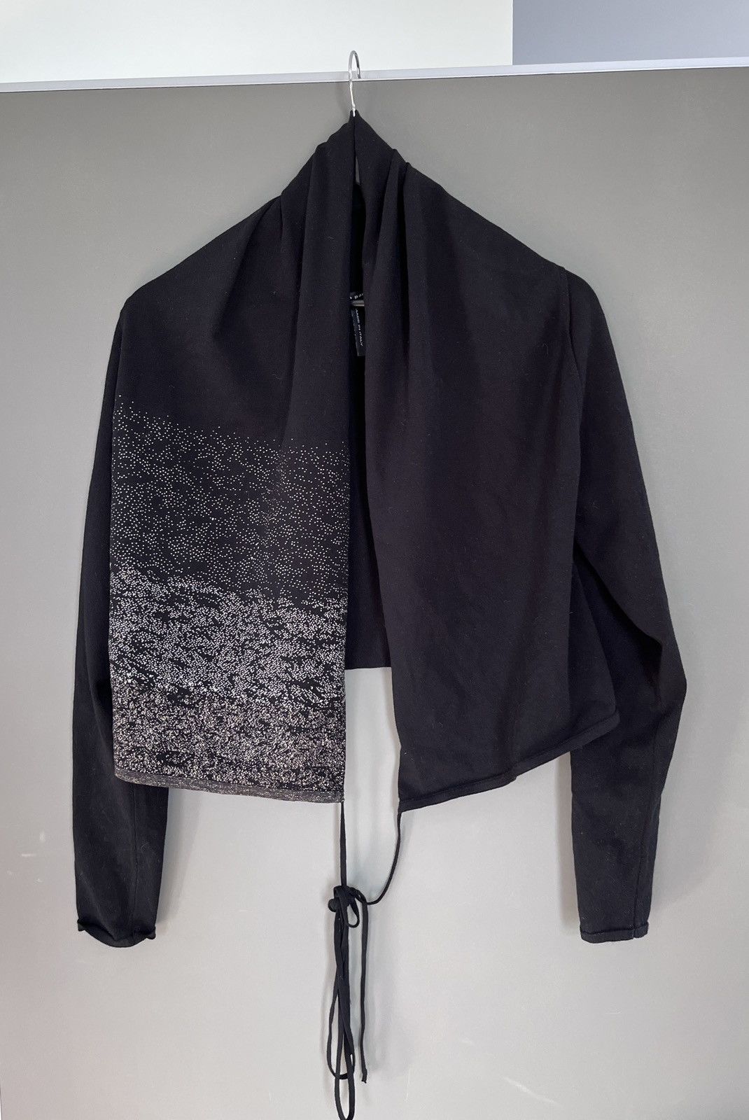 Sarah Pacini Sarah Pacini Viscose Avant Garde Wrap Cape Cardigan Size ONE SIZE - 6 Thumbnail
