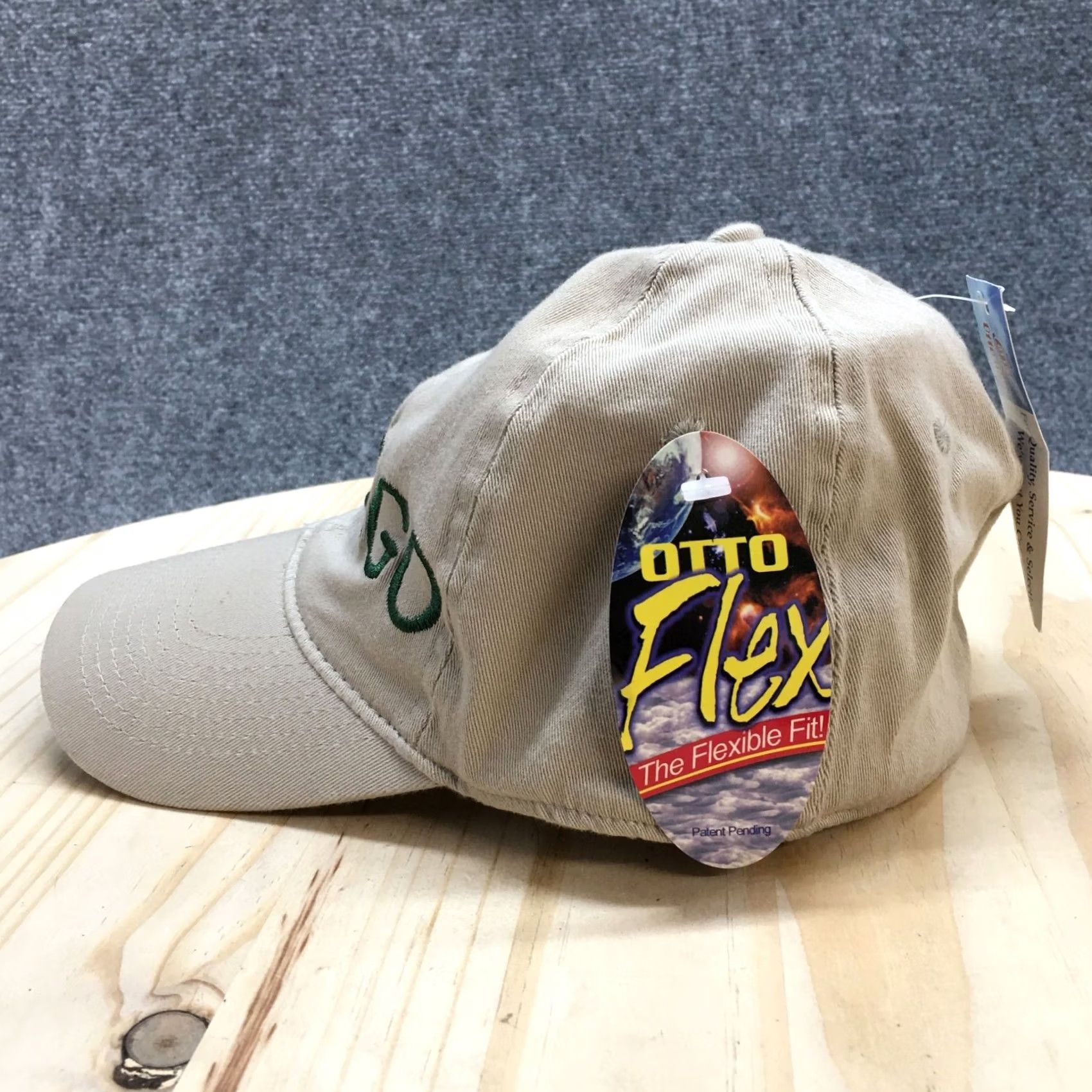 Vintage OTTO Chicago Baseball Cap Hat Mens Beige S-M Fitted Curved Brim Adjustable NWT Size ONE SIZE - 4 Thumbnail