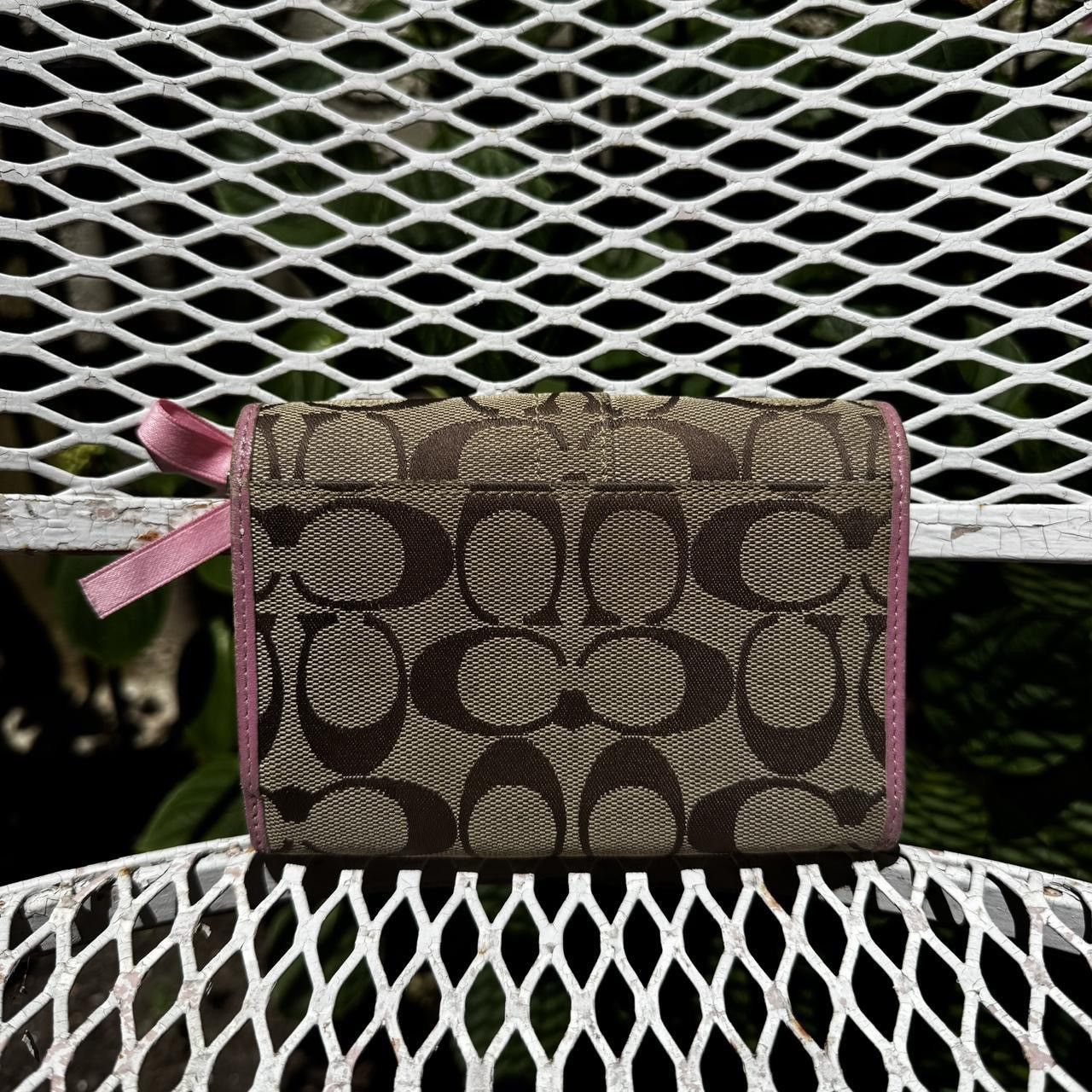Coach Pink & Brown Coach Monogramed Wallet Size ONE SIZE - 2 Thumbnail