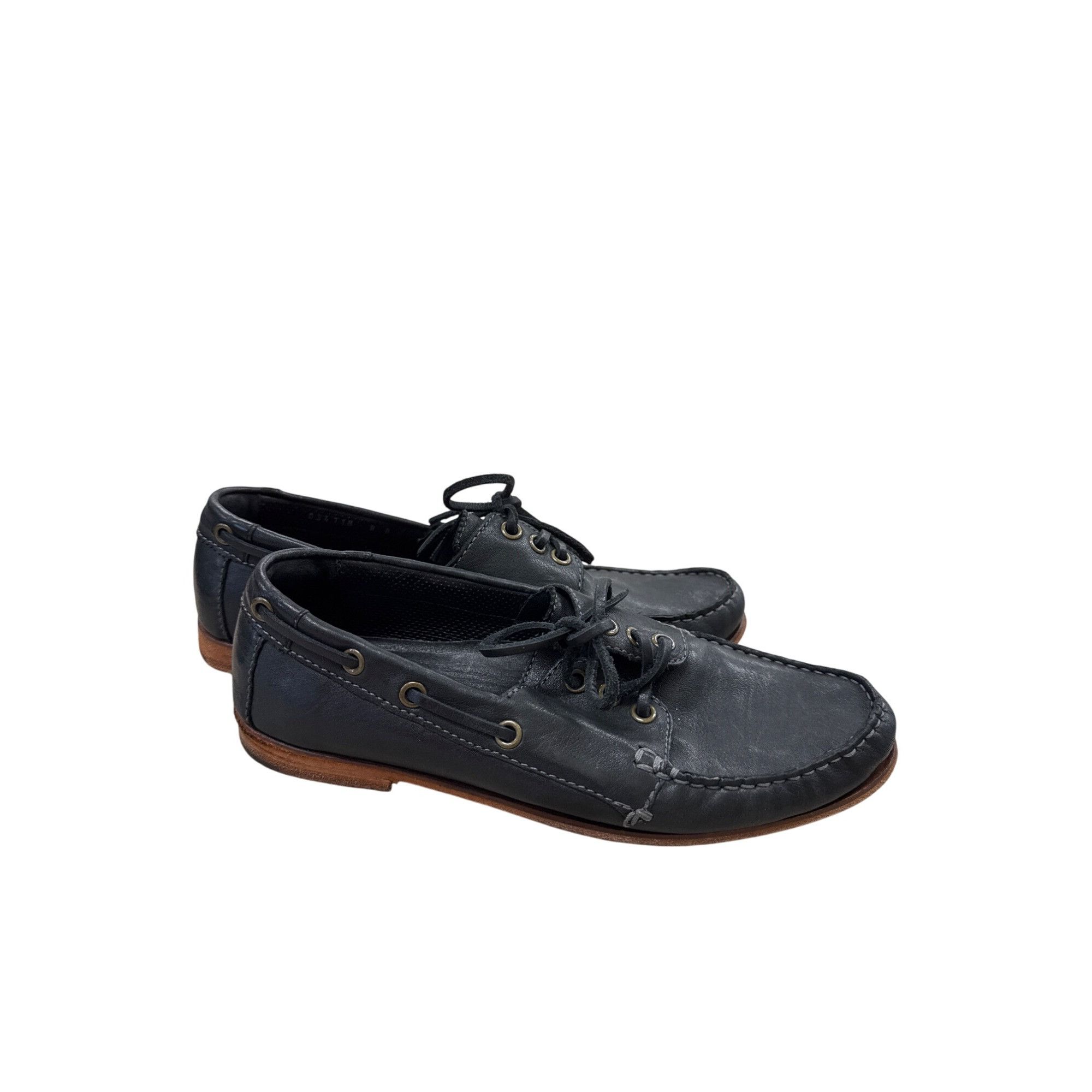 Cole Haan Cole Haan Womens Black Leather Loafers Shoes 8B SKU 7338 Size US 8 / IT 38 - 3 Thumbnail