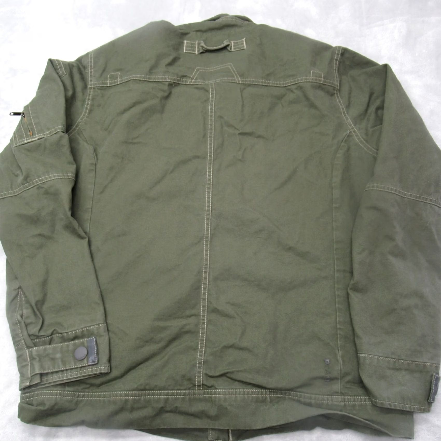 Prana prAna Jacket Womens Medium Green Canvas Pockets Insulated Quilt Lined Full Zip Jacket Size M / US 6-8 / IT 42-44 - 2 Thumbnail
