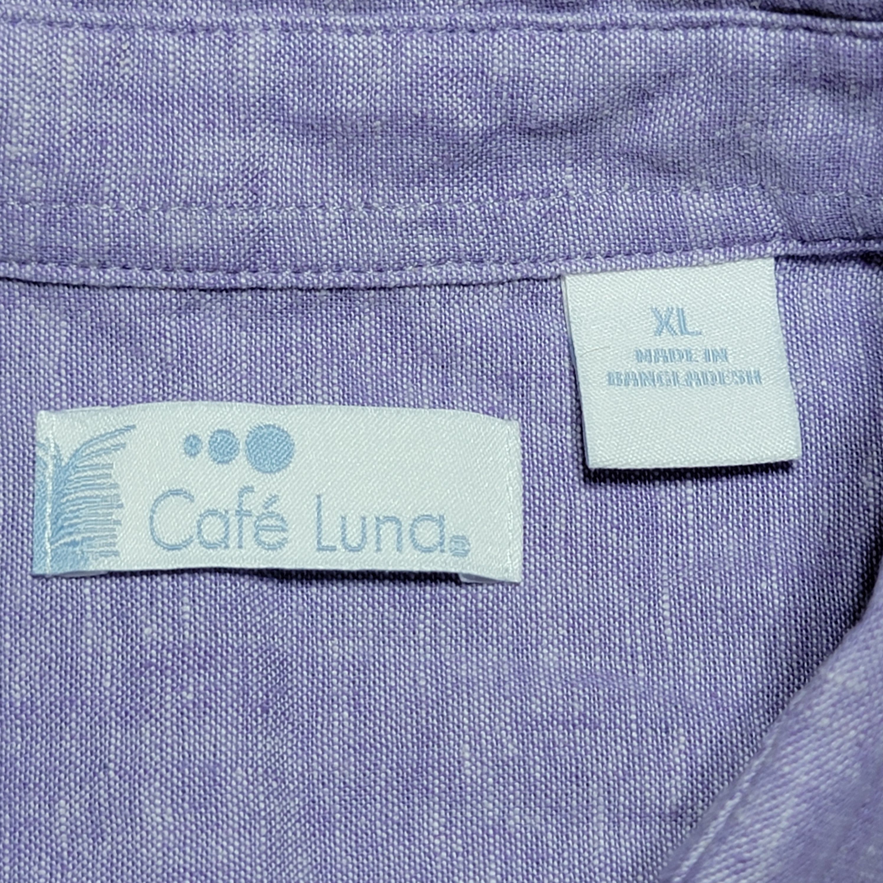 Perry Ellis Cafe Luna by Perry Ellis SS 55% Linen Shirt - Size XL Size US XL / EU 56 / 4 - 4 Thumbnail