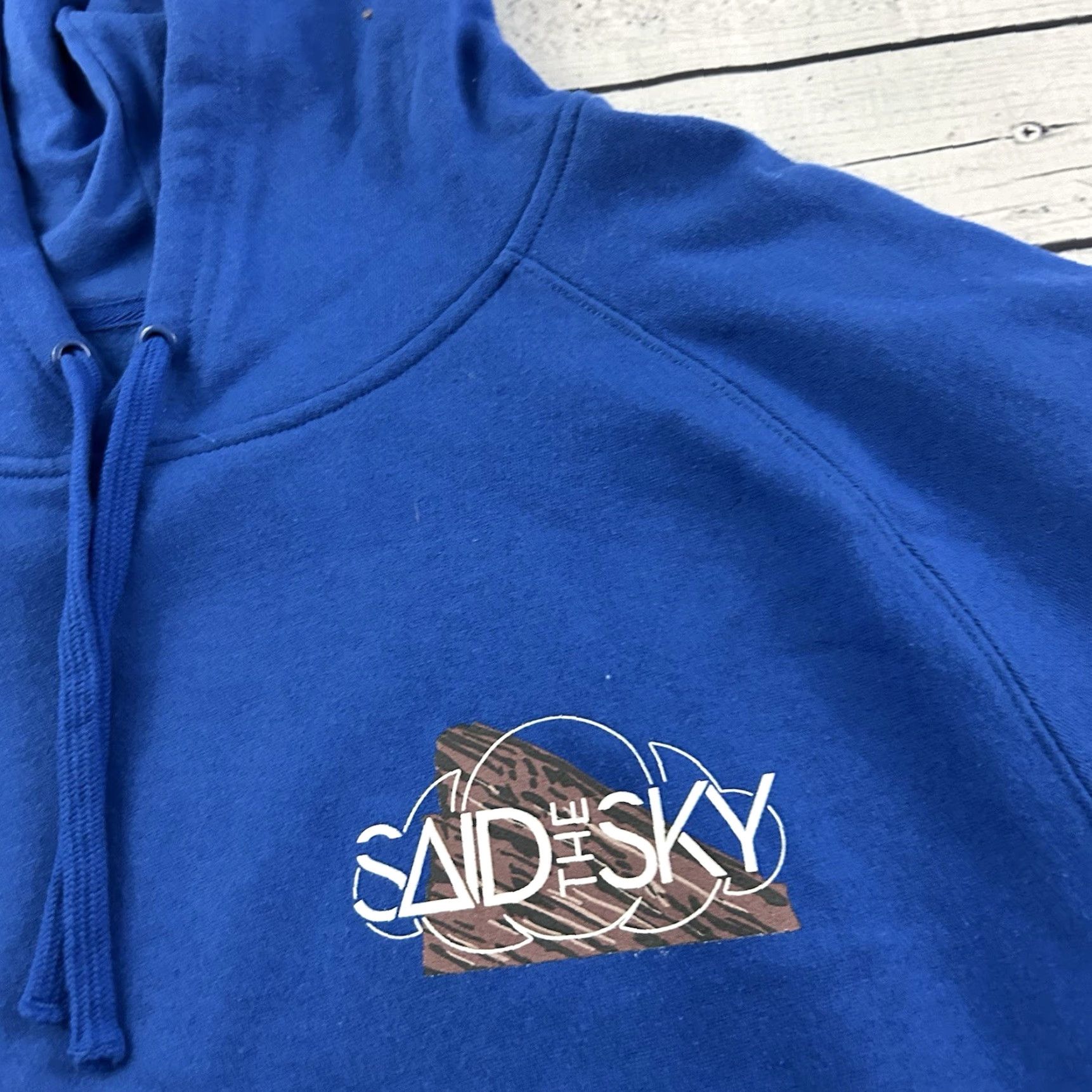 Vintage Said The Sky Red Rocks Hoodie Pullover Sweatshirt Men XXL Blue Size US XXL / EU 58 / 5 - 2 Thumbnail
