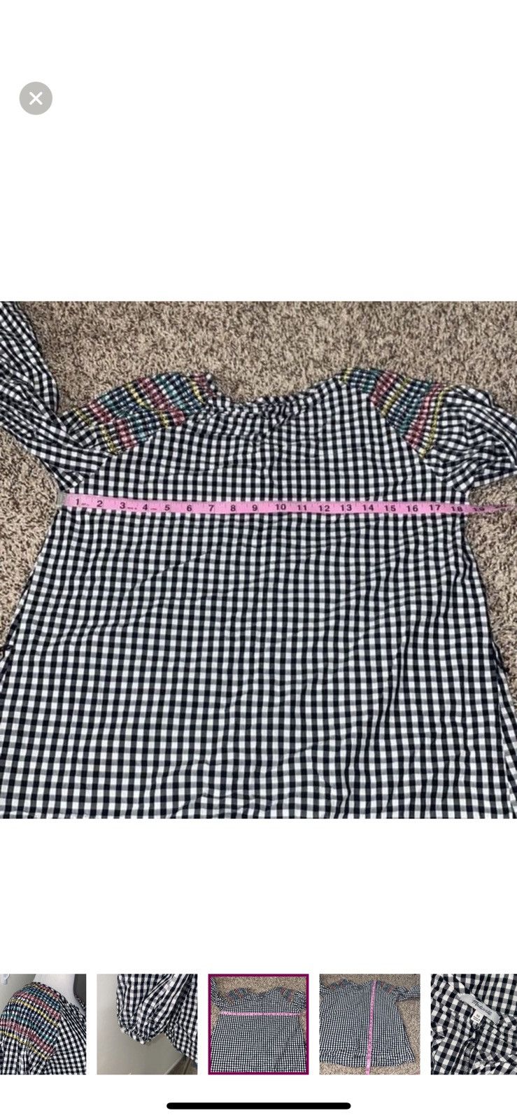 Madewell Madewell XS smocked gingham top Size XS / US 0-2 / IT 36-38 - 4 Thumbnail