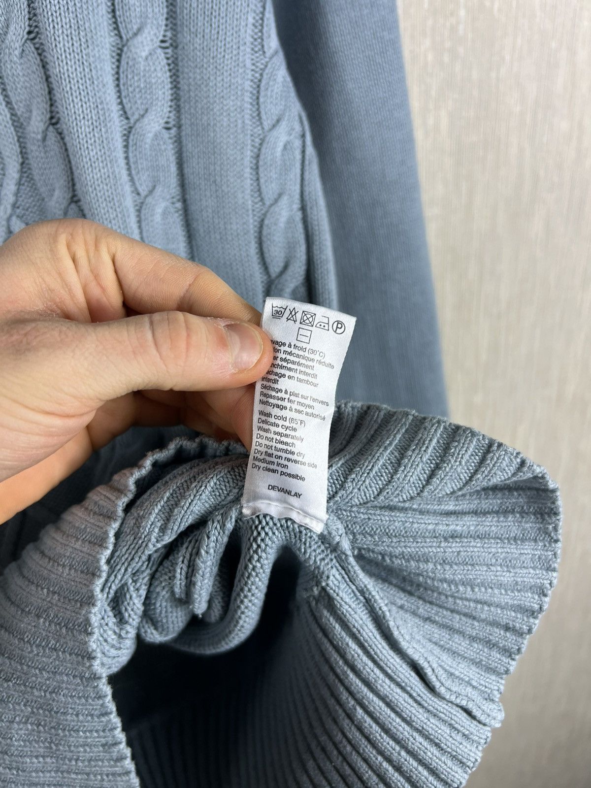 Lacoste Lacoste vintage washed cable knit sweater luxury old money Size US M / EU 48-50 / 2 - 15 Thumbnail
