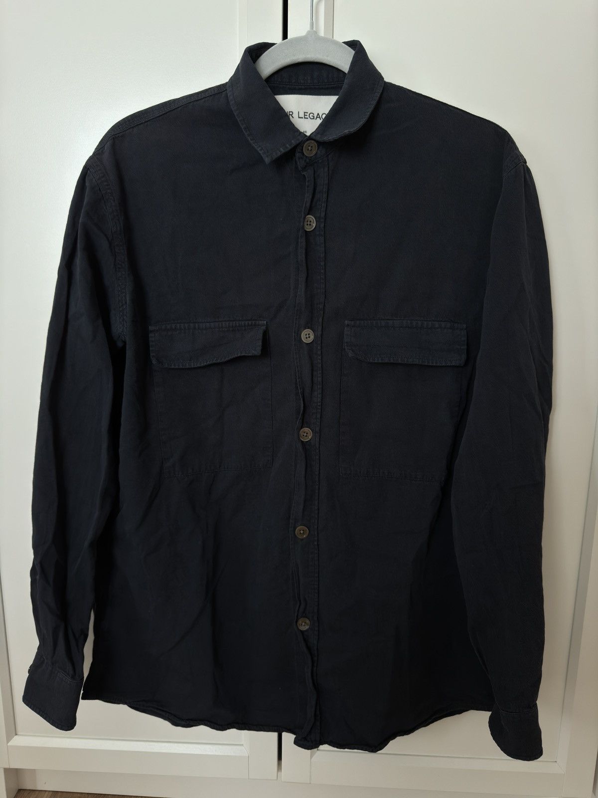 Our Legacy SS15 cotton navy shirt
