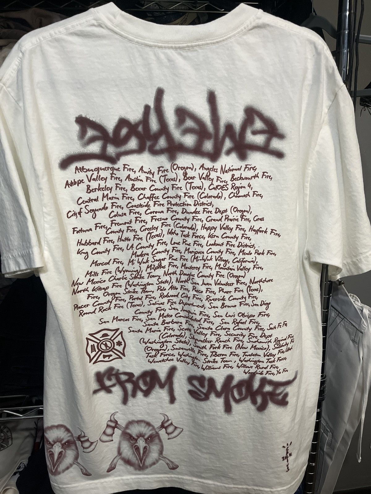 Travis Scott Cactus jack LAFD LA fire department relief shirt Size US L / EU 52-54 / 3 - 3 Thumbnail
