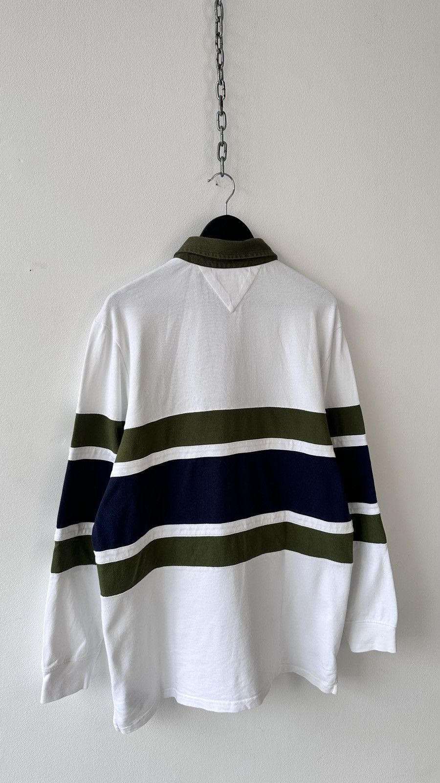 Tommy Hilfiger Tommy Jeans Rugby Shirt XL Long Sleeve Polo Colorblock Y2K Size US XL / EU 56 / 4 - 12 Thumbnail