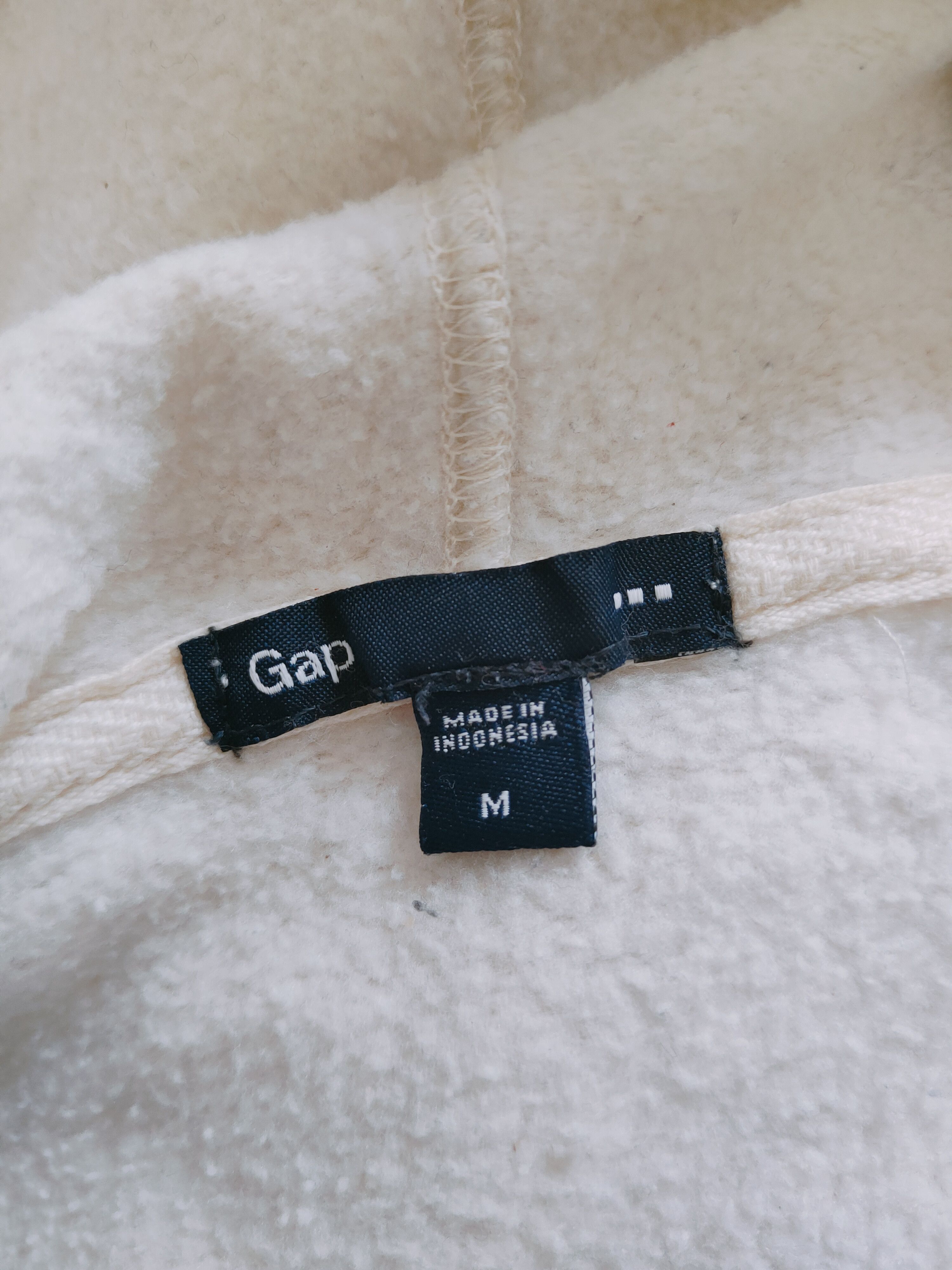 Gap × Japanese Brand × Vintage Gap Cream Hoodie Sweatshirts #S2493 Size US M / EU 48-50 / 2 - 11 Thumbnail