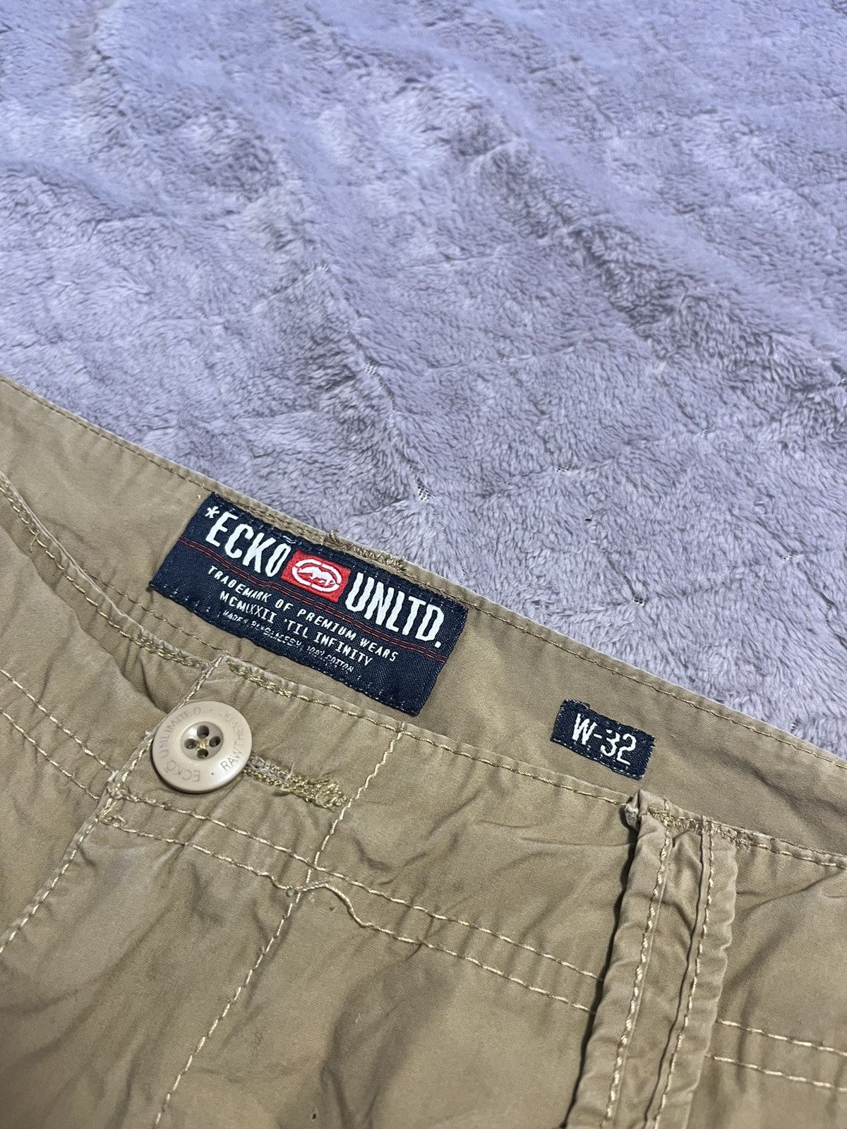 Ecko Unltd. × Vintage 💥CRAZY Y2K CARGO ECKO UNLTD SHORTS Size US 32 / EU 48 - 5 Thumbnail