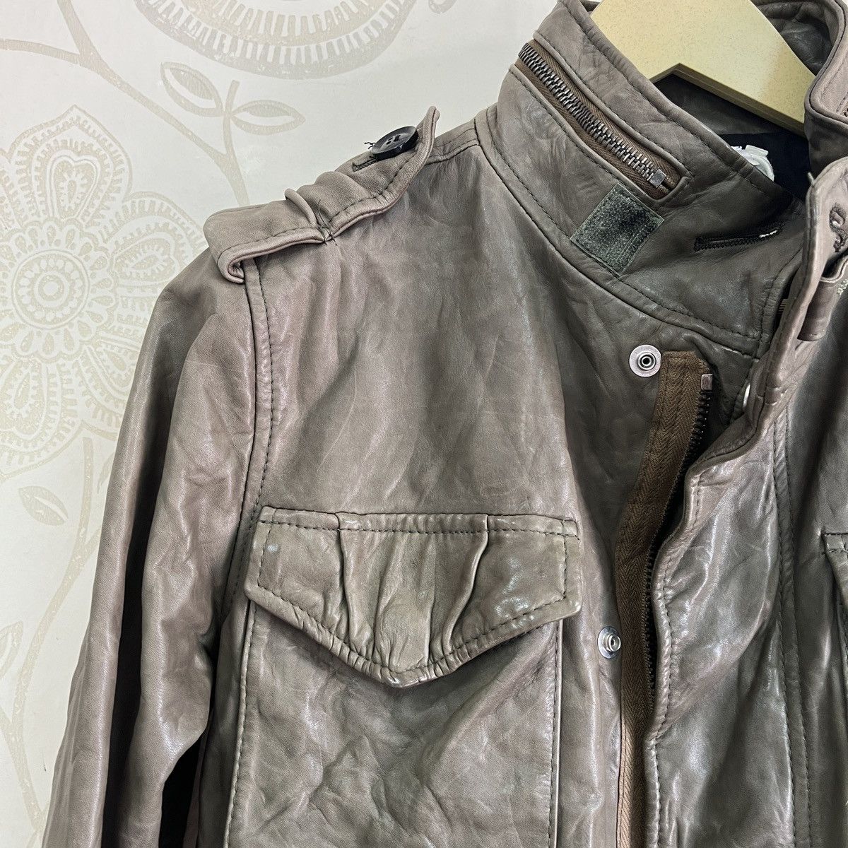 AZ by junhashimoto × Freewheelers × junhashimoto Jun Hashimoto Leather Jacket Cowhide Riri Zippered Japan Size US S / EU 44-46 / 1 - 10 Thumbnail