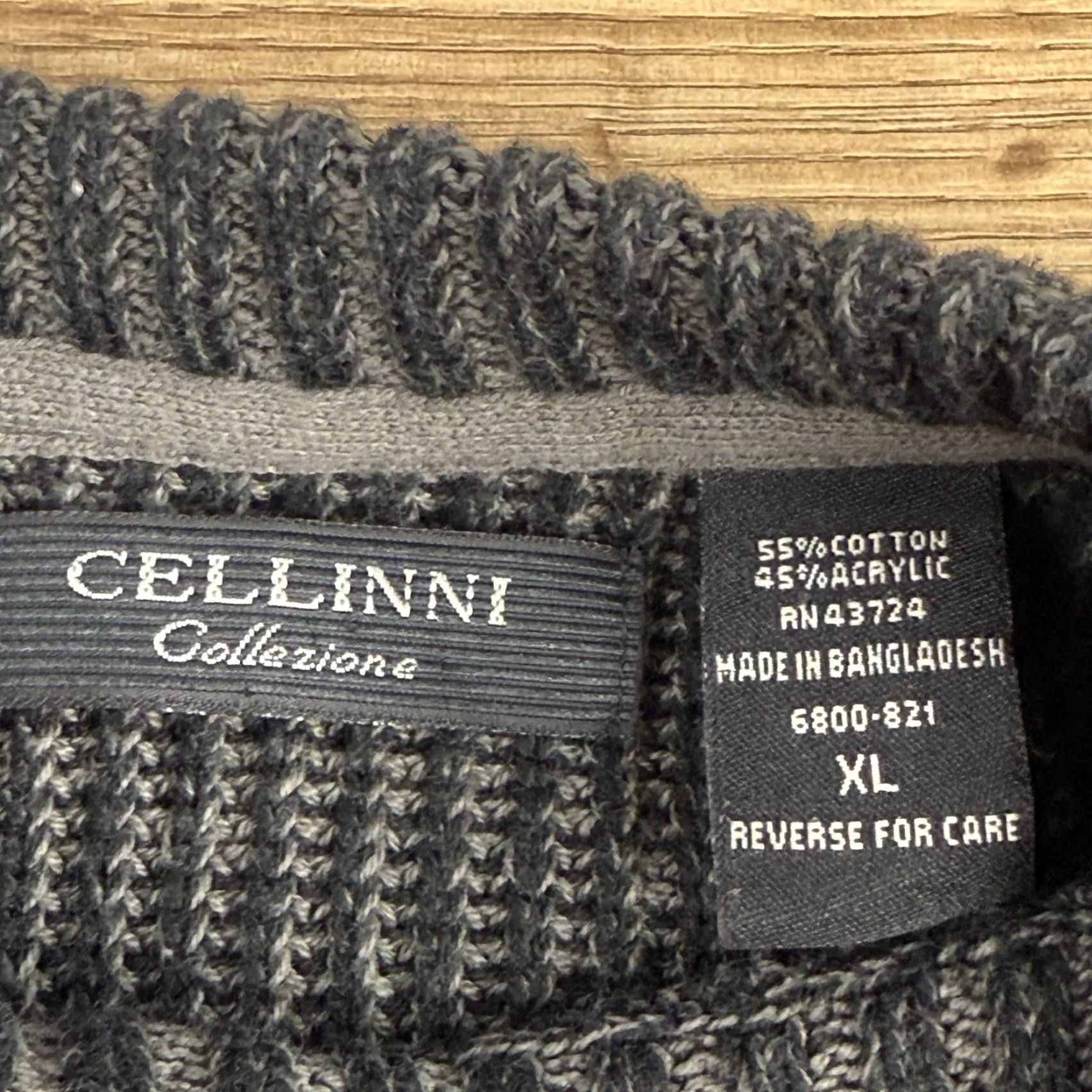 Vintage Cellinni Collection Sweater Pullover Knitted Crew Neck Front Pocket size XL Size US XL / EU 56 / 4 - 2 Thumbnail
