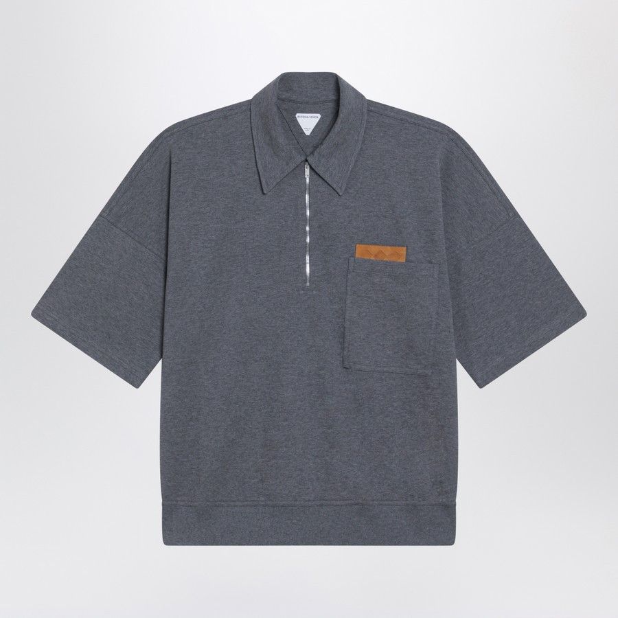 Bottega Veneta o1d2blof0126 Polo Shirt in Dark Grey Size US M / EU 48-50 / 2 - 1 Thumbnail