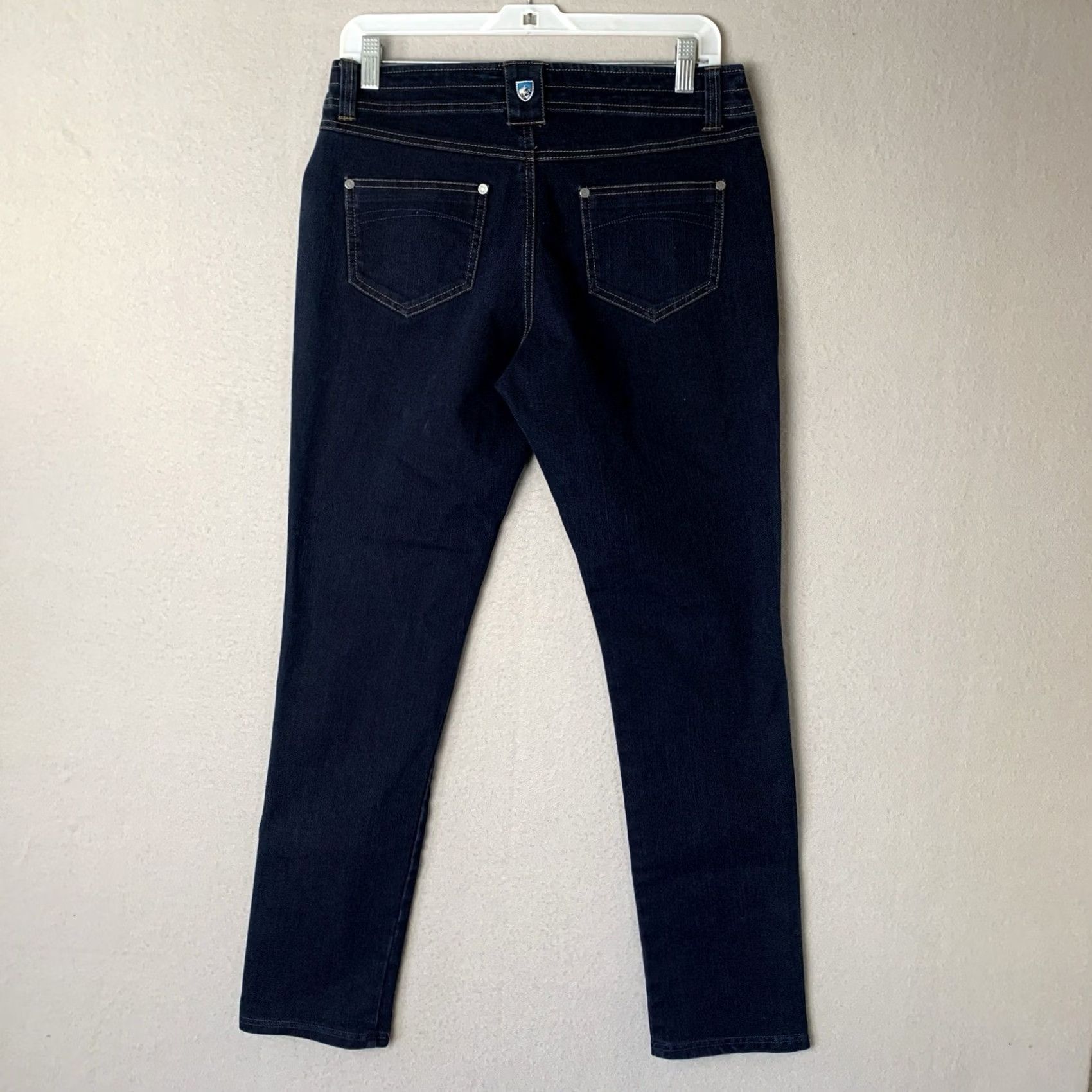 Vintage Kuhl Legendary Jeans Women's Size 8 Short Blue Denim Stretch Pockets Outdoor Regular Fit Size 30" / US 8 / IT 44 - 2 Thumbnail