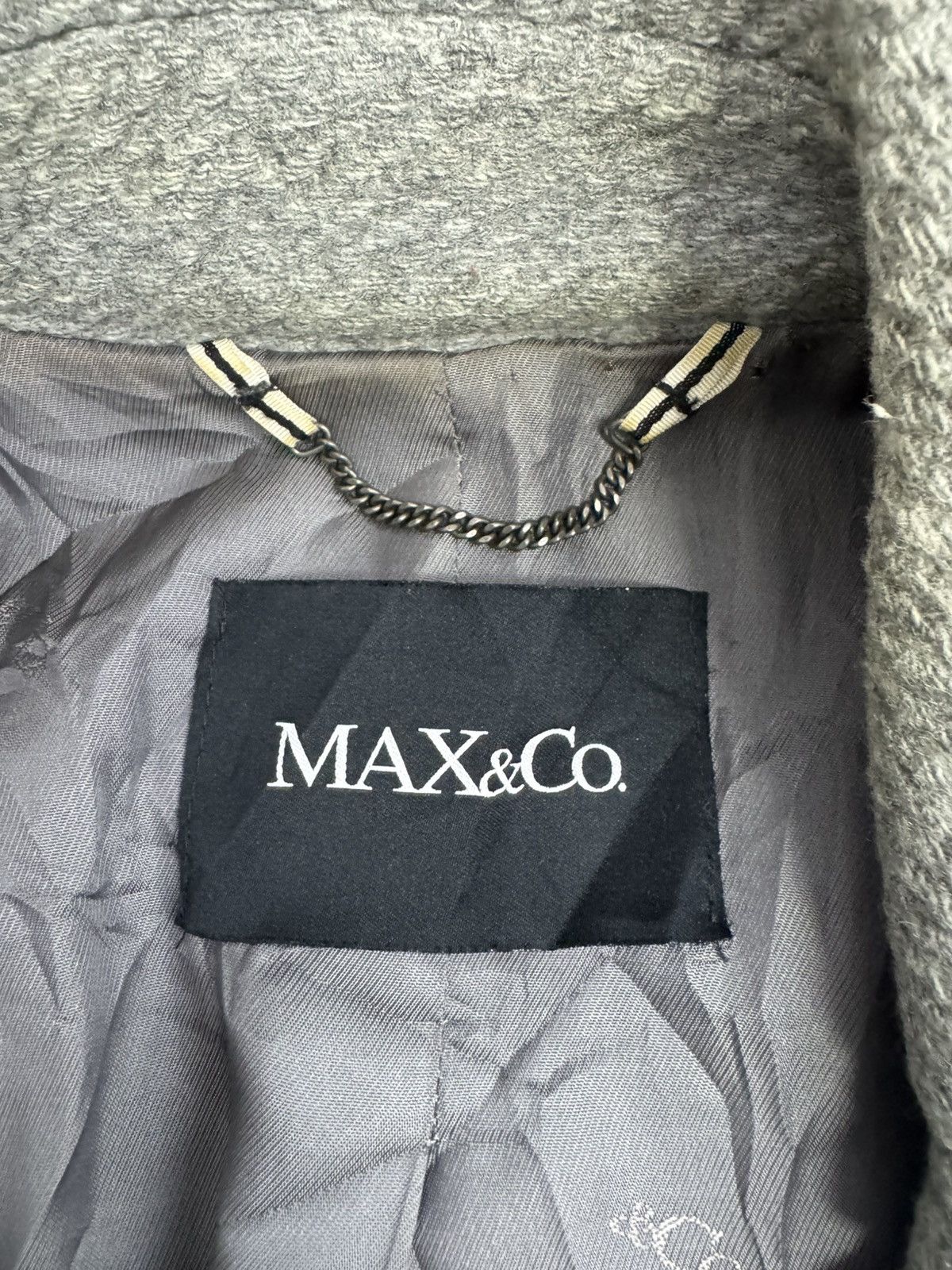 MAX&Co. Max&Co. wool-blend coat featuring a side zipper design Size M / US 6-8 / IT 42-44 - 9 Thumbnail