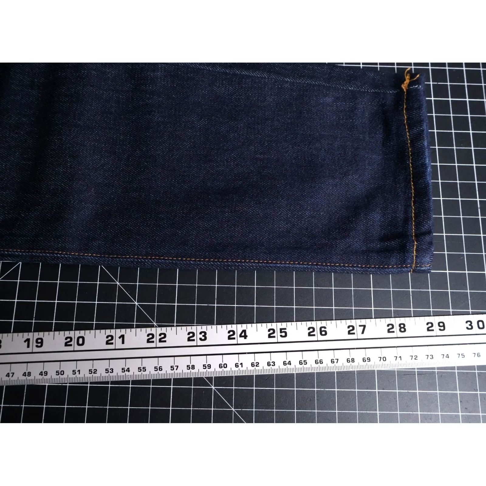Vintage Stussy Jeans Men's 29 x 29 Dark Blue Skinny Low Rise Button Fly USA Made Size US 30 / EU 46 - 6 Thumbnail
