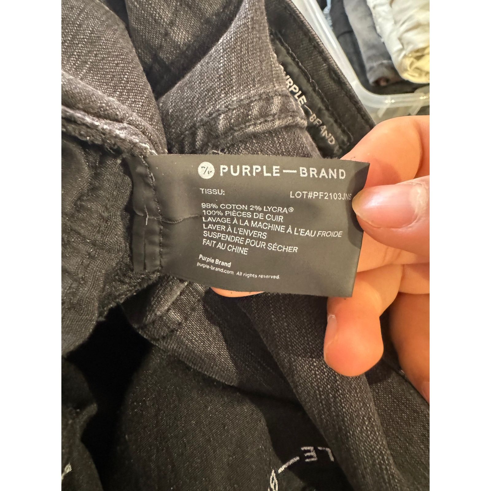 Purple Brand Purple Jeans Black Used 32 Size US 32 / EU 48 - 6 Thumbnail