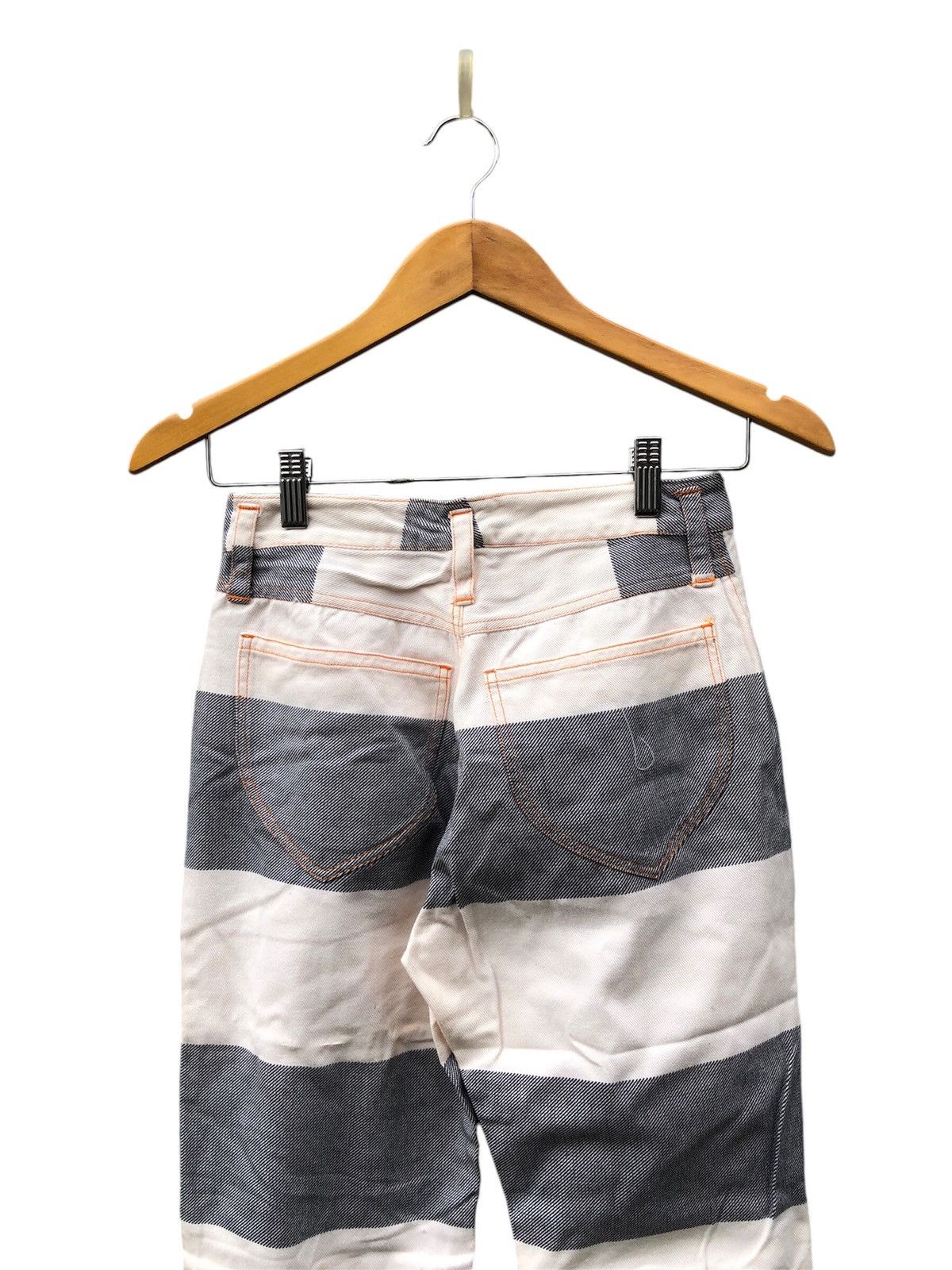 Hysteric Glamour Japanese Brand Super Lovers Stripe Hagi Style Jeans Size 23" - 6 Thumbnail