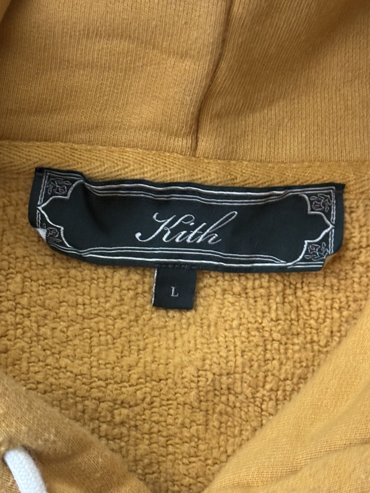 KITH NY Albany Sandrift Corduroy Color Block Hoodie Large L