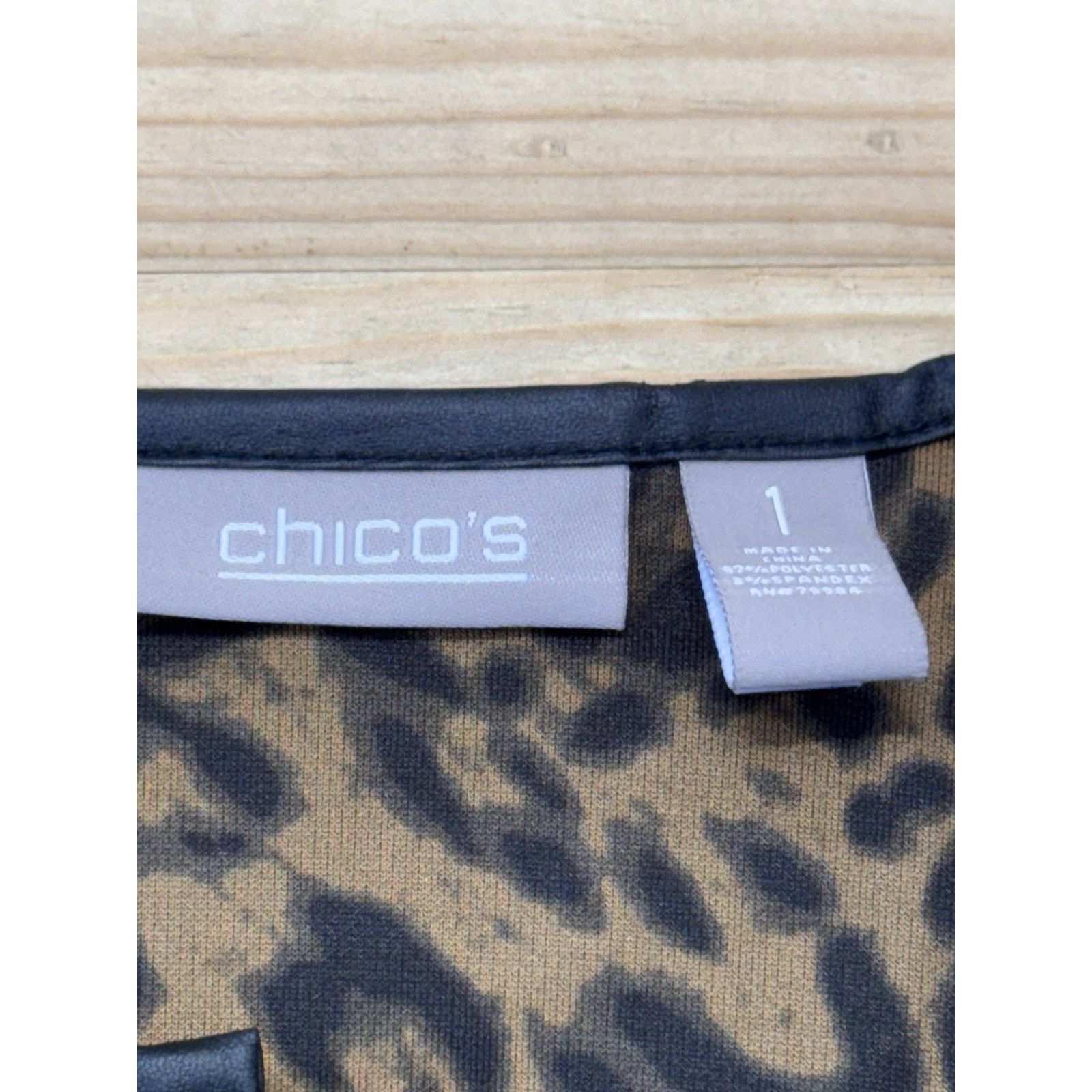 Chicos Chico's Leopard Faux Fur Faux Women’s Size 1 M Size M / US 6-8 / IT 42-44 - 8 Thumbnail