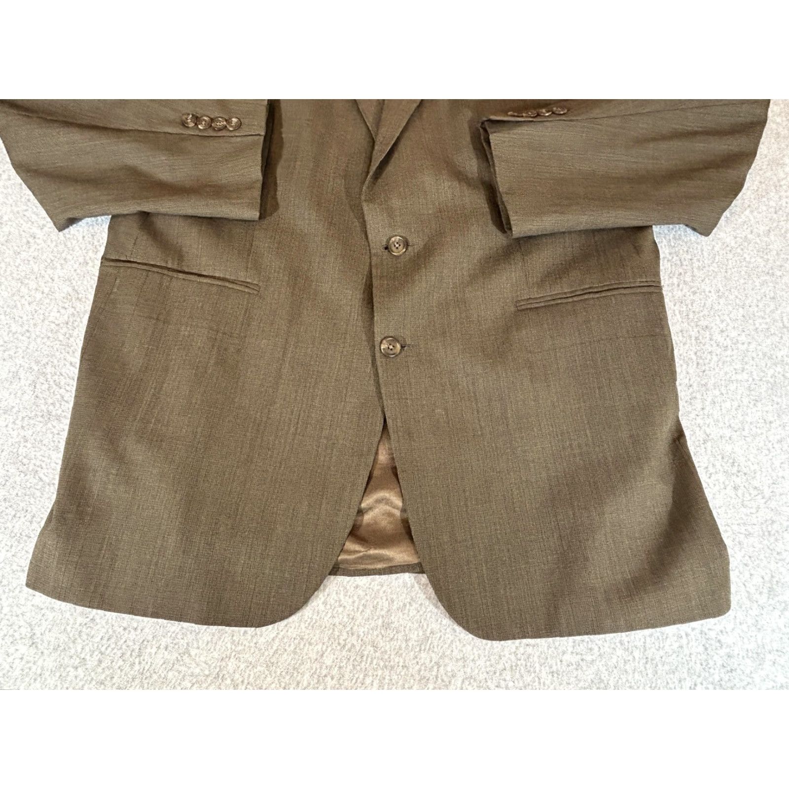 Ralph Lauren Ralph Lauren Suit Jacket Mens 48 Brown Wool Blazer Sport Coat RALPH 2 Button Size 48R - 2 Thumbnail
