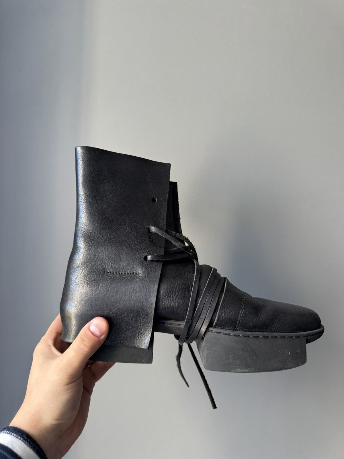 Trippen Trippen Shield F Leather Wrap Straps Boxing Biker Boots Size US 8 / IT 38 - 11 Thumbnail