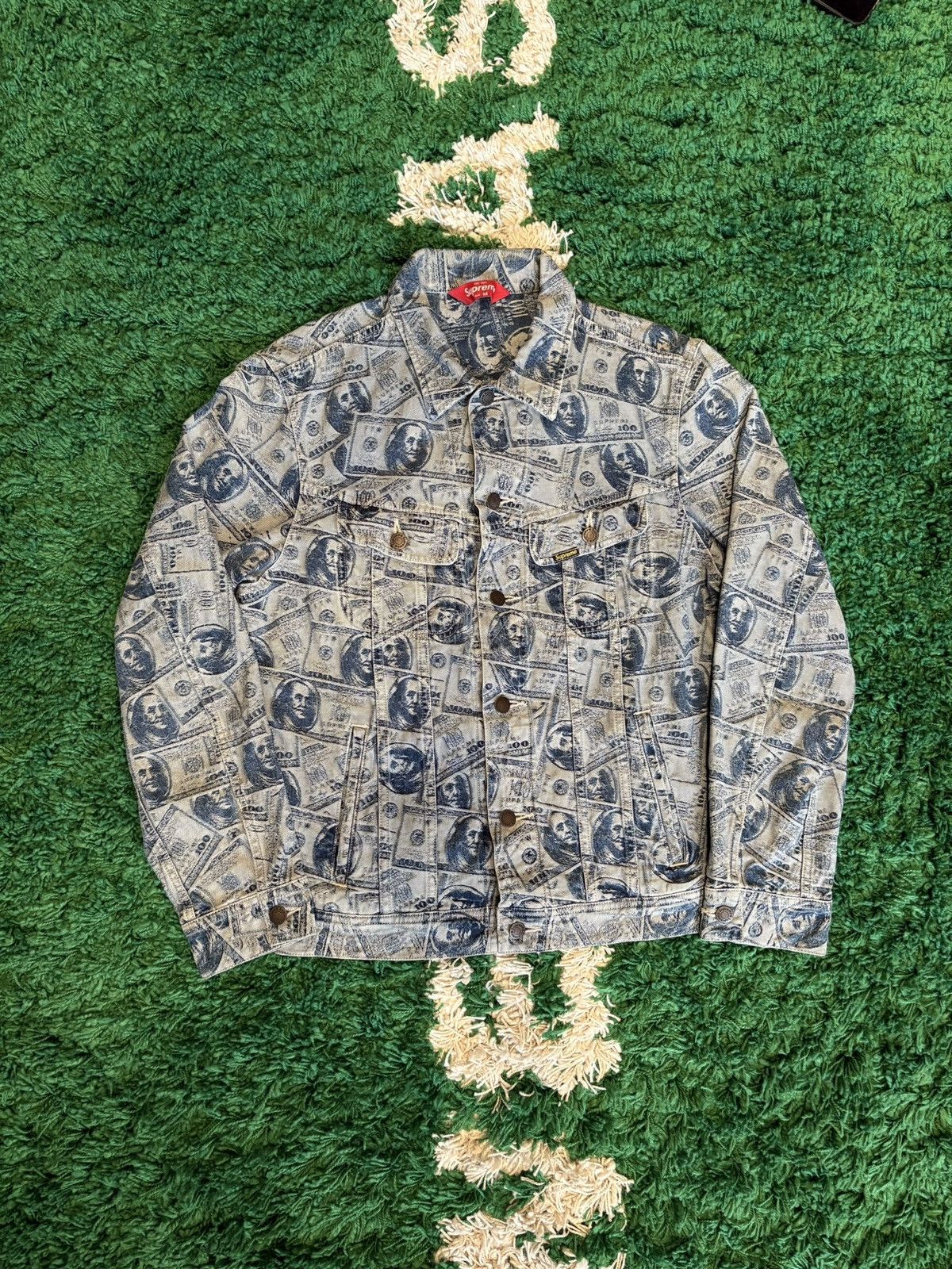 Supreme 100 Dollar Bill Trucker Jacket | Grailed