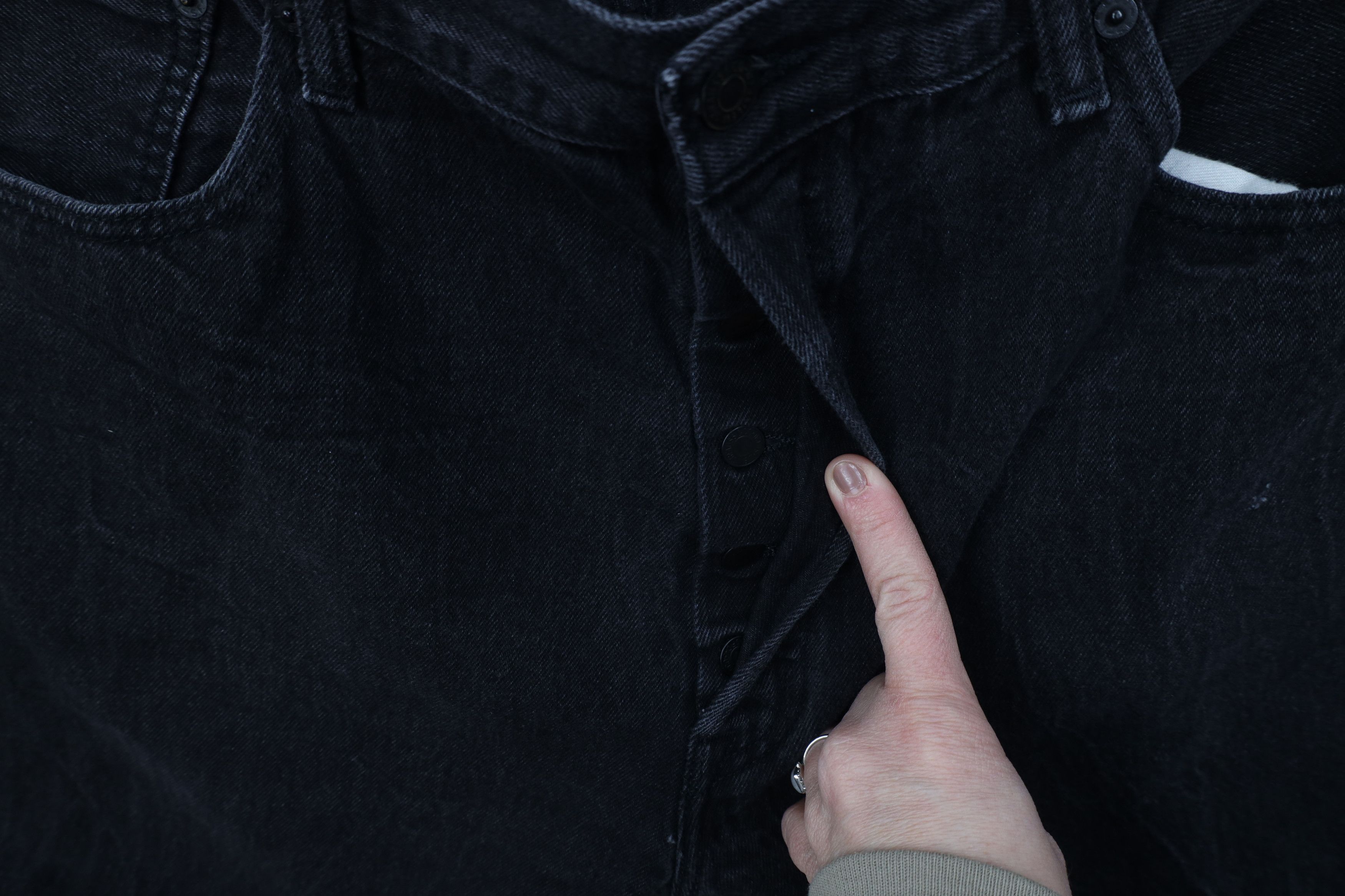 Levi's Vintage Y2K Levis 501xx Button Fly Original Fit Jeans Black Size US 40 / EU 56 - 7 Thumbnail