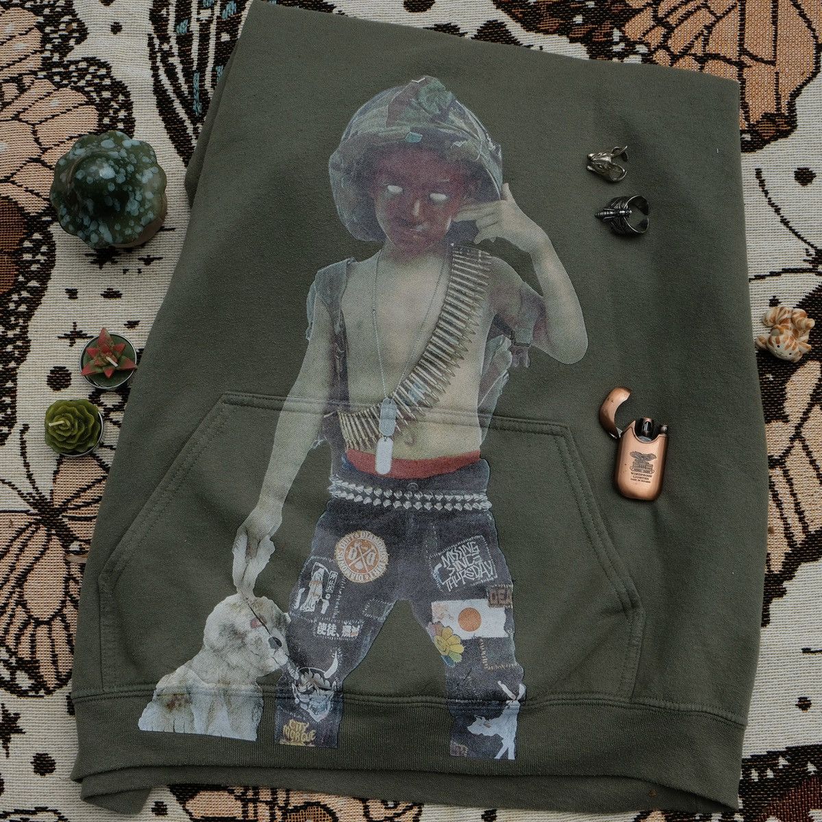City Morgue CITY MORGUE vol. 1 Hell or High Water Hoodie (green) Size US XL / EU 56 / 4 - 5 Thumbnail
