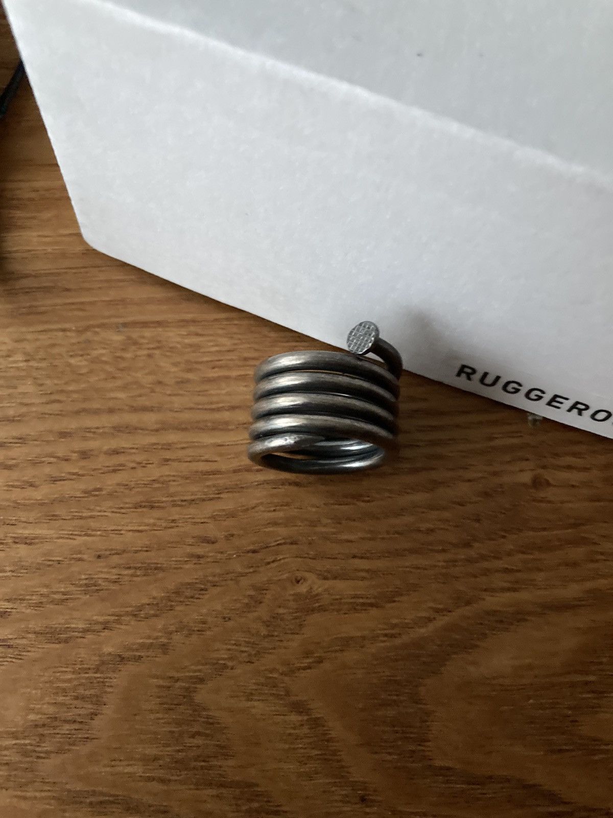 Guidi Guidi Nail Spiral Ring Size ONE SIZE - 3 Thumbnail