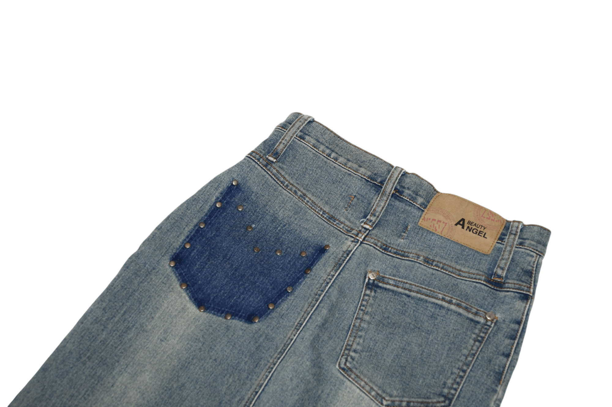Beauty Beast 70's 80's Beauty Angel Paris Rips Distressed Faded Denim Size 26" / US 2 / IT 38 - 8 Thumbnail