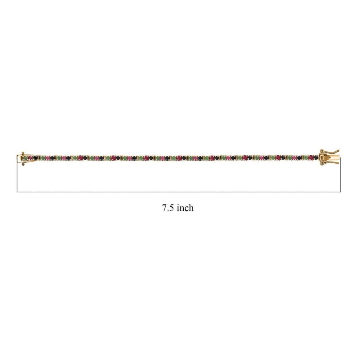 Other Karis Emerald, Ruby, and Sapphire Bracelet 7.25” 6 ctw NWT Size ONE SIZE - 4 Thumbnail