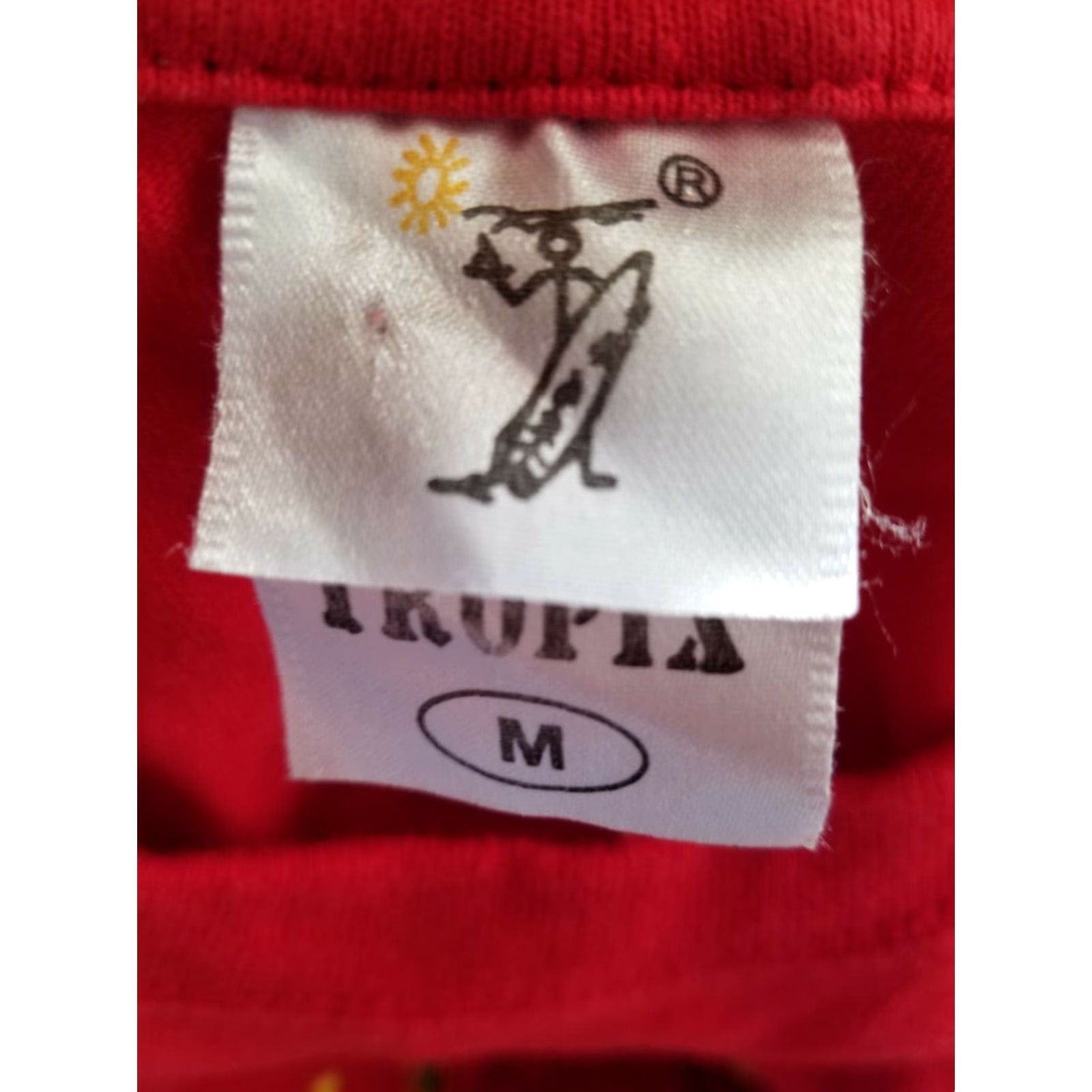 Vintage VINTAGE Tropix Embroidered Jamaica NO PROBLEM Souvenir T Shirt Mens M Red 90s Sh T-Shirt Size US M / EU 48-50 / 2 - 4 Thumbnail