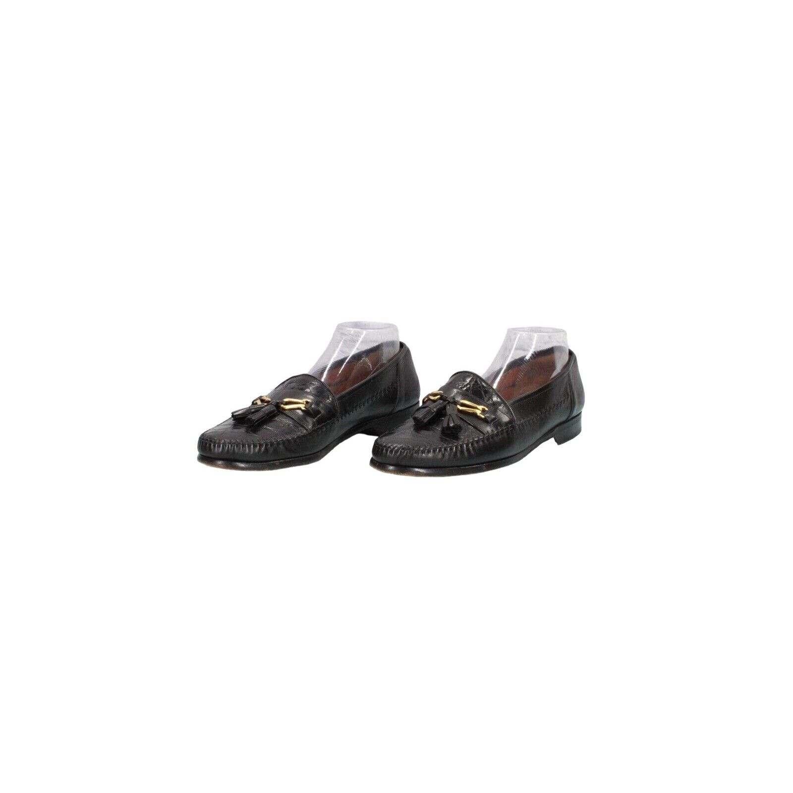 Leather Garys International Womens Tassel Slip On Dress Shoes Size US 9.5 / IT 39.5 - 3 Thumbnail