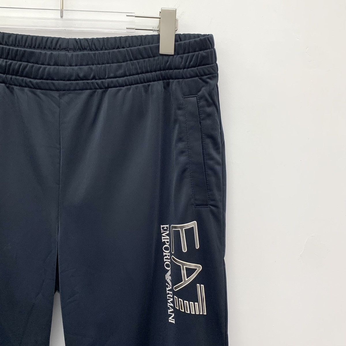 Armani Armani Black Logo Printed Casual Pants K26WX Size US 36 / EU 52 - 3 Thumbnail