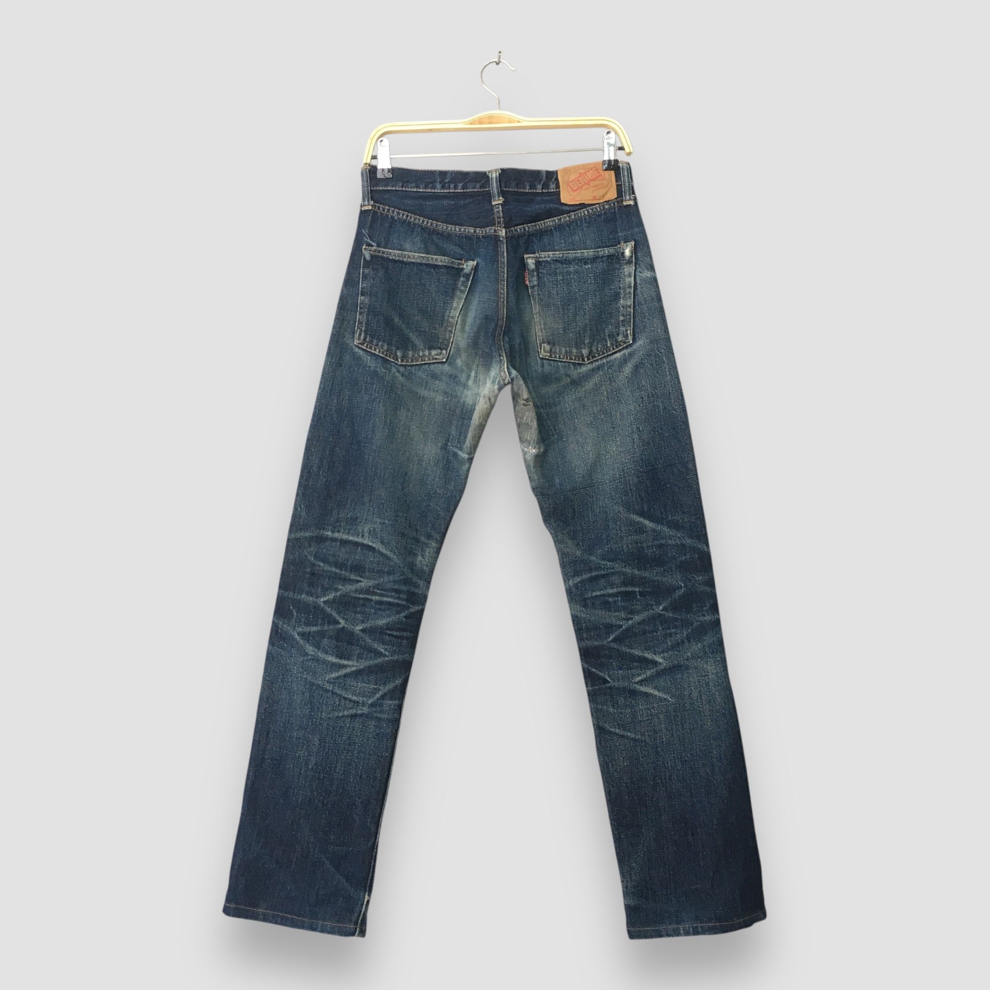 Denime Size 28x30 Vintage 90s Denime Big E Japan Denim S1450 Size US 28 / EU 44 - 8 Thumbnail